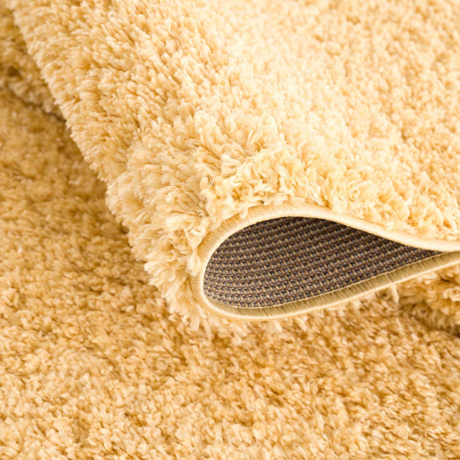 Carpet City Hochflor-Teppich »Pulpy 100«, rechteckig, 30 mm Höhe, Läufer, weich, mit Fransen, uni, viele Grössen, Wohnzimmer, Schafzimmer