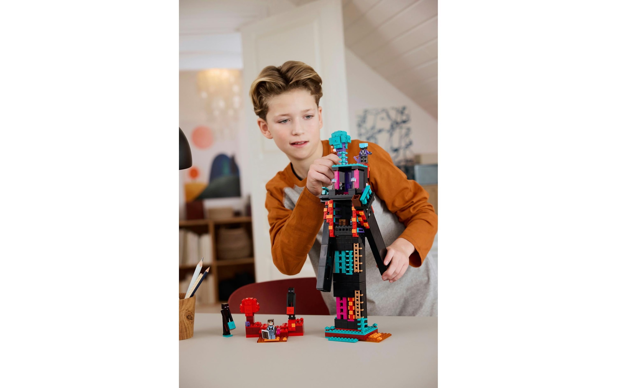 LEGO® Spielbausteine »Minecraft Der Enderman-Turm 21279«