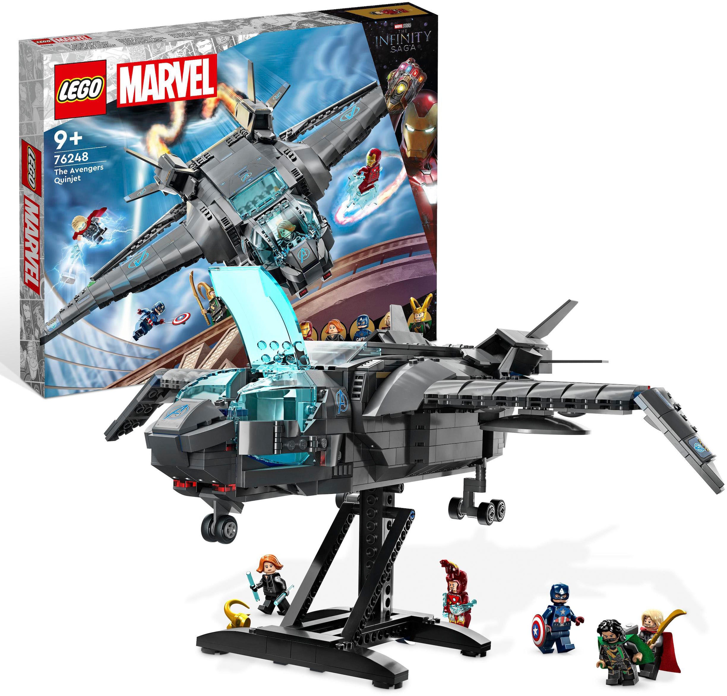 Konstruktionsspielsteine »Der Quinjet der Avengers (76248), LEGO® Marvel«, (795 St.),...