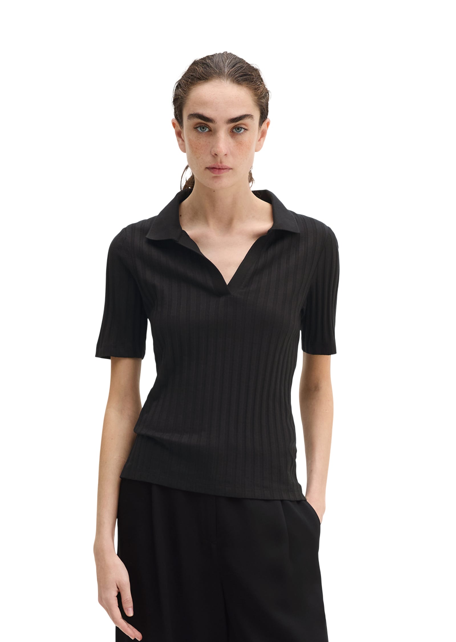 Marc O'Polo Polo Pointelle slim avec TENCEL™ Modal