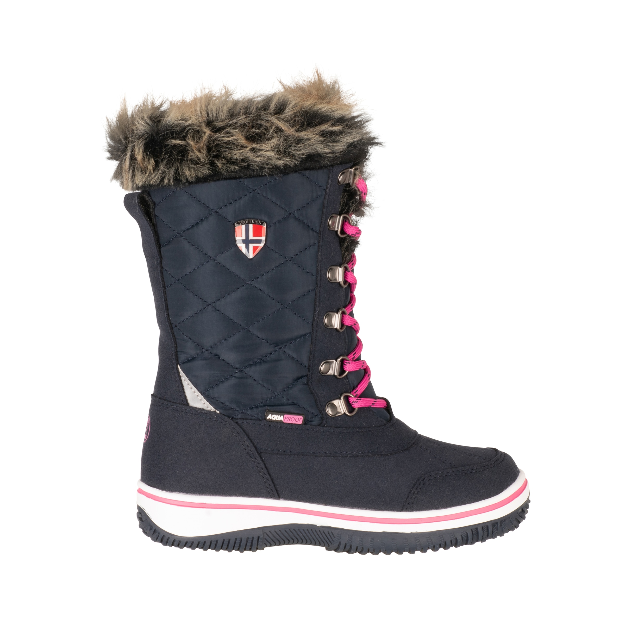 TROLLKIDS Winterstiefel »GIRLS HOLMENKOLLEN SNOW BOOTS XT«, wasserdicht, reflektierende Details