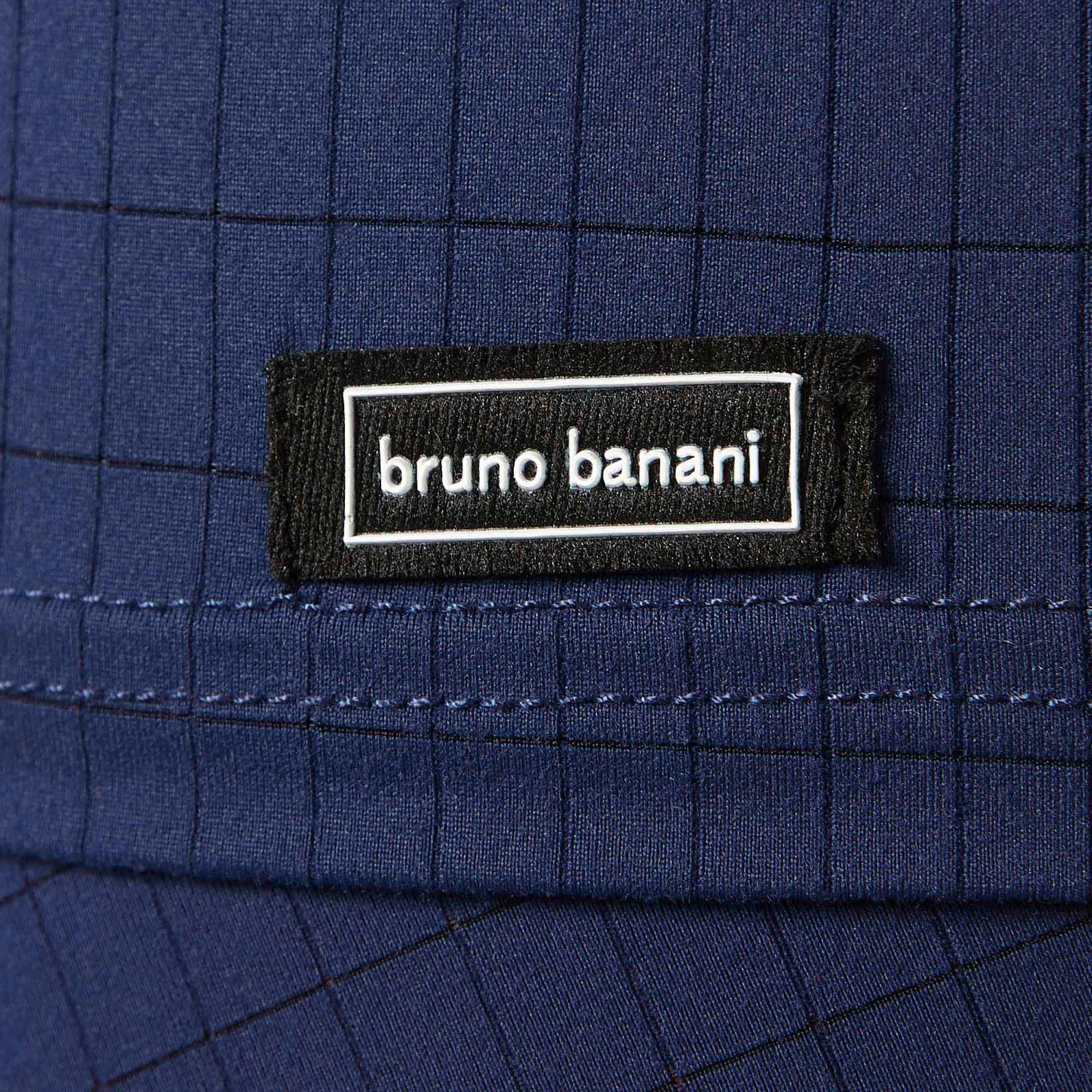 Bruno Banani T-shirt en V »CHECK LINE 2.0« Pique Optik, Kurzarm, V-Neck, Cotton-Mix