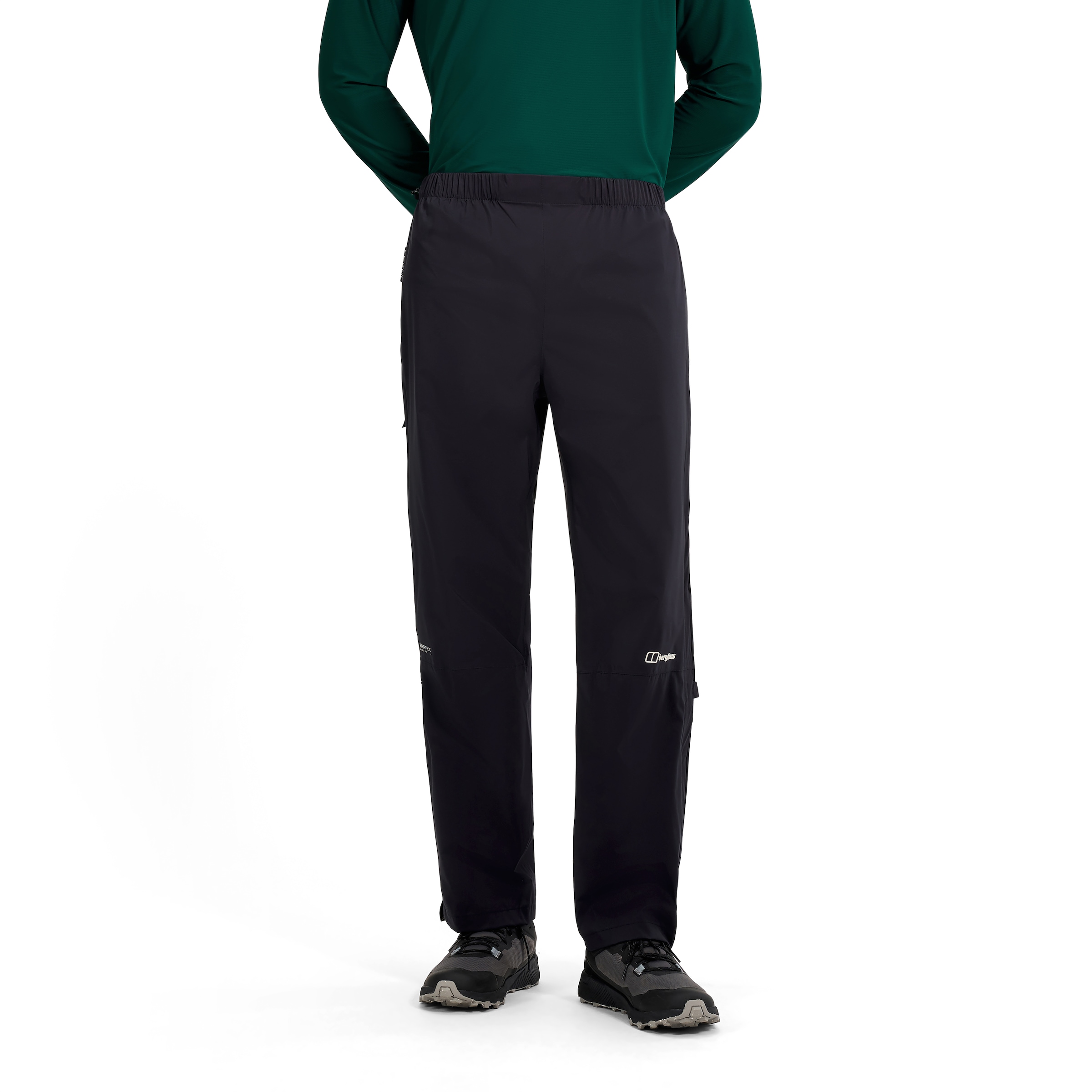 Image of Berghaus Regenhose "PACSMART 2.5L RAIN-PANT" ohne Verschluss, atmungsaktiv, wasserdicht, aus Polyamid