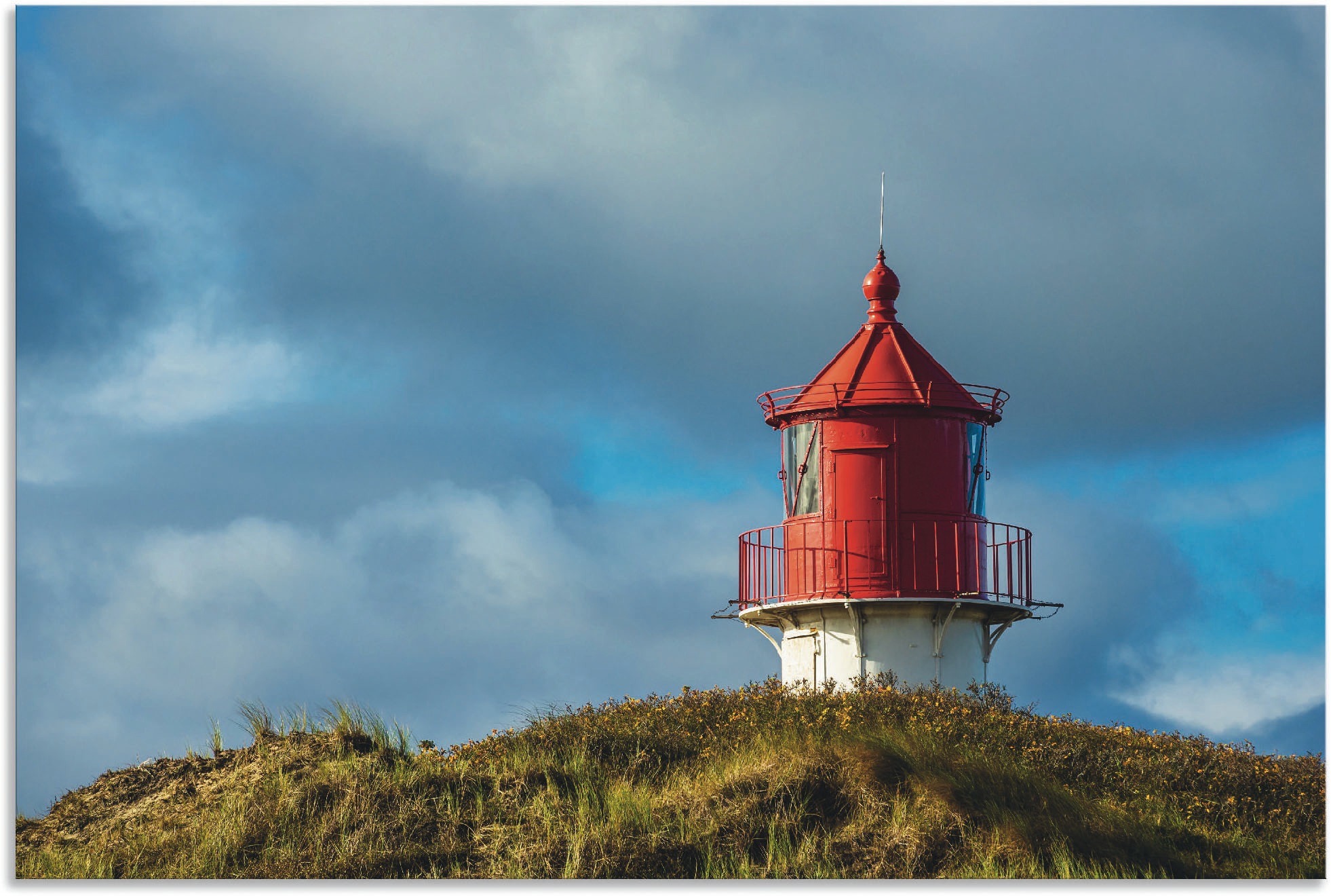 Image of Artland Wandbild »Leuchtturm in Norddorf Insel Amrum«, Gebäude, (1 St.), in vielen Grössen & Produktarten - Alubild / Outdoorbild für den Aussenbereich, Leinwandbild, Poster, Wandaufkleber / Wandtattoo auch für Badezimmer geeignet bei Ackermann Versand Sc