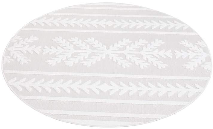 Carpet City Teppich »In-& Outdoorteppich Santorini 411, 3D-Effekt, Boho-Optik«, rund, 5 mm Höhe, Wetterfest & UV-beständig für Terrasse, Balkon, Küche, Flur