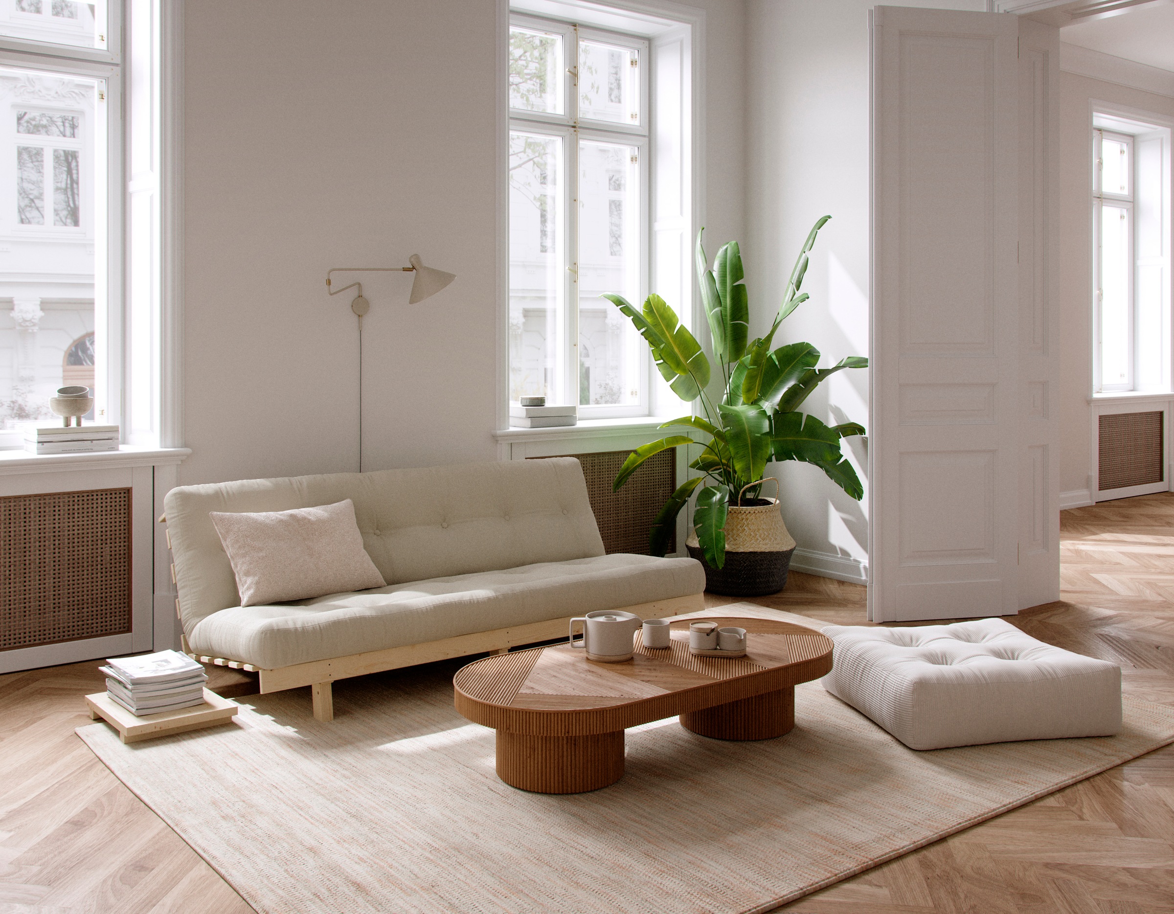 Karup Design Canapé-lit »Lean« avec fonction lit et matelas futon