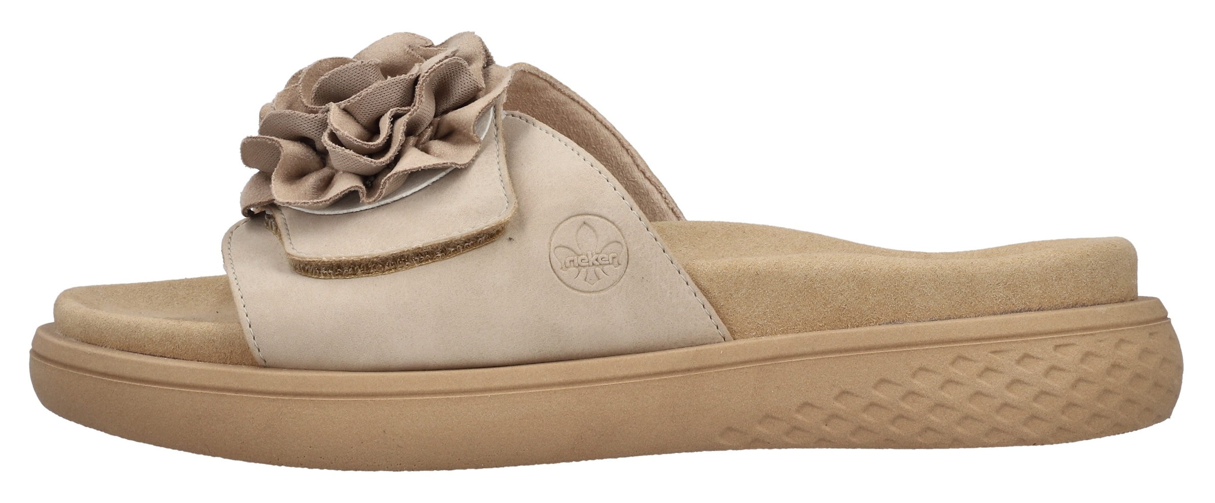 Rieker Pantolette  Sommerschuh, Hausschuh, Strandschuh mit bequemem Fussbett