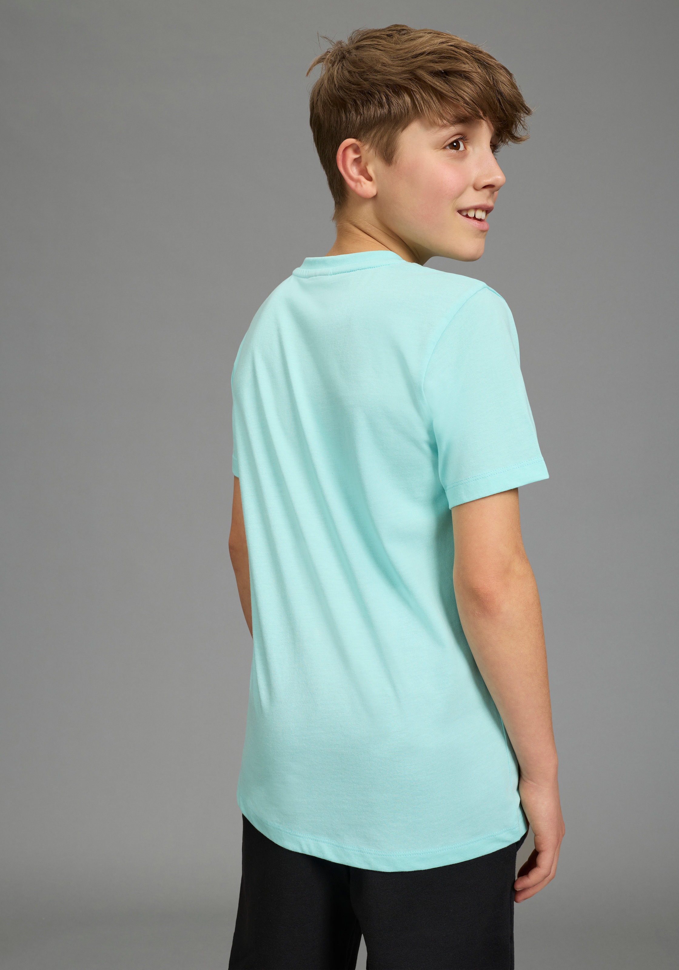 KIDSWORLD T-shirt »Shirt mit Fussballmotiv: GOAL TIME« für Jungen, Kurzarm, Rundhalsausschnitt