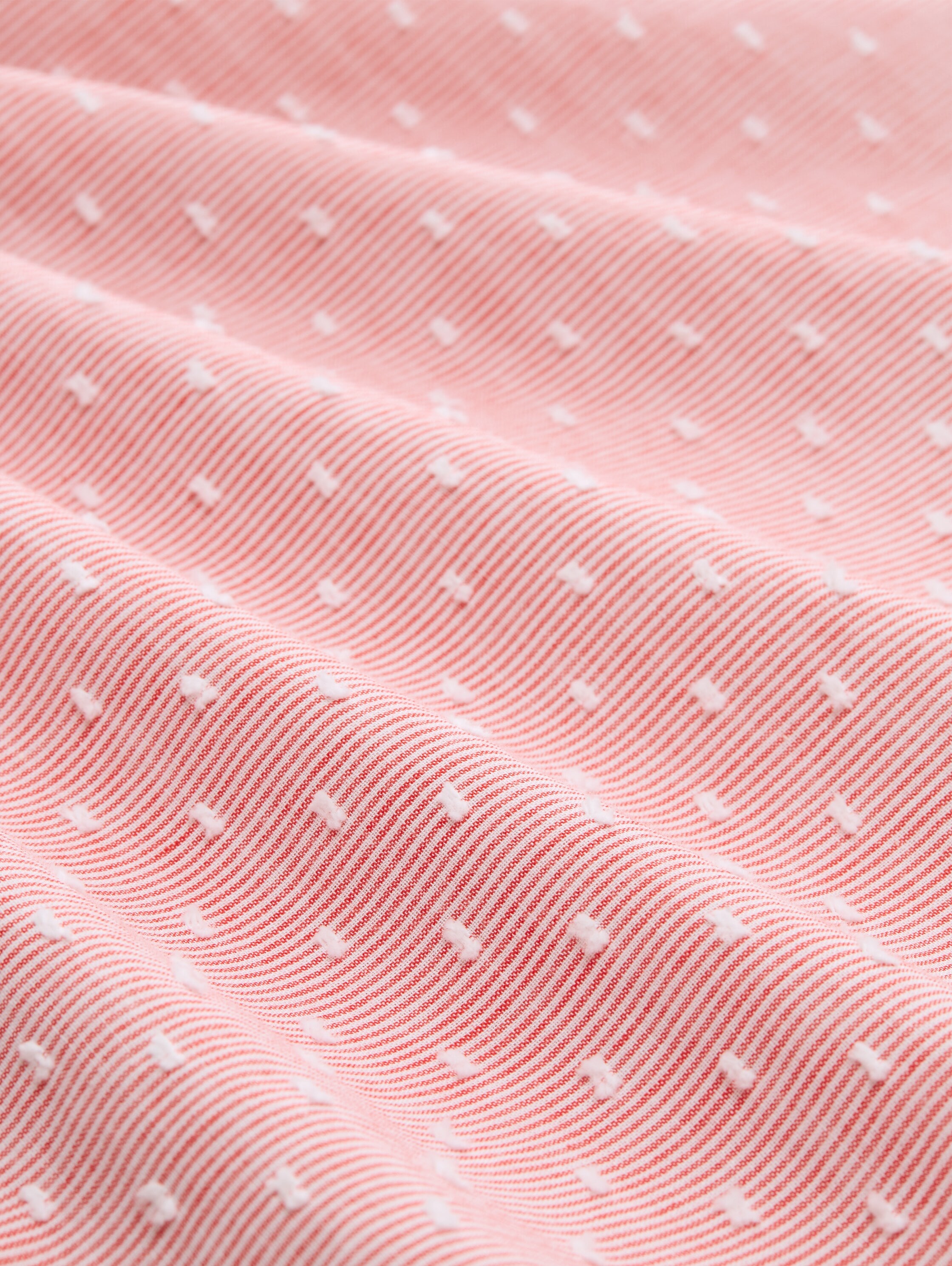 TOM TAILOR Blouse à pression Tunique d'été avec fines rayures et pois