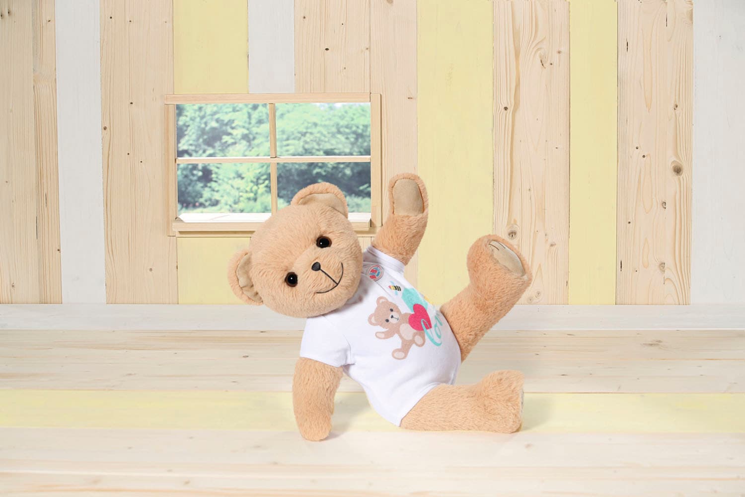 Baby Born Kuscheltier »Teddy Bär, weiss«, inklusive Strampler - Teddybär