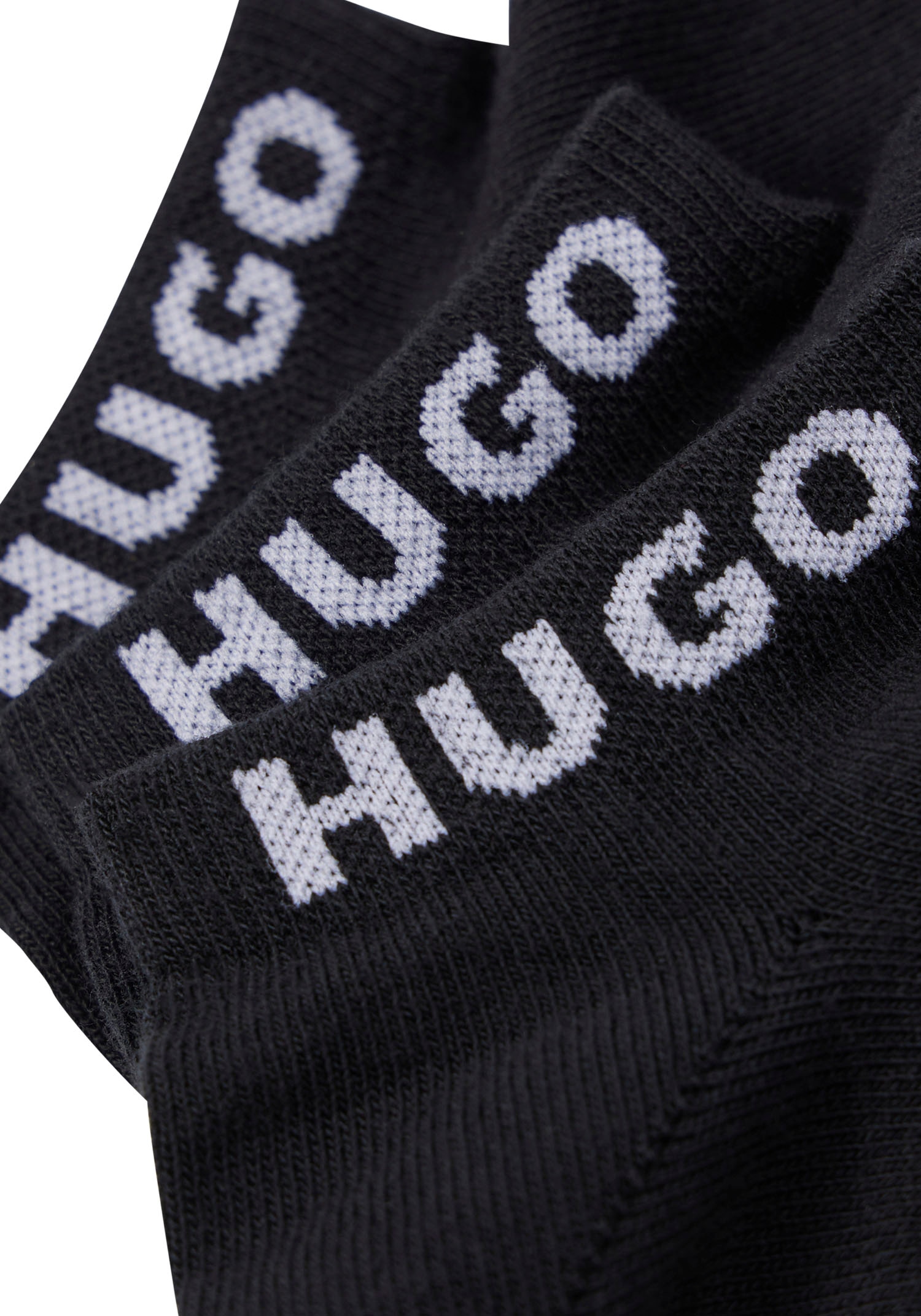 HUGO Underwear Sneakersocken, (3 Paar), mit Markenschriftzug am Bündchen