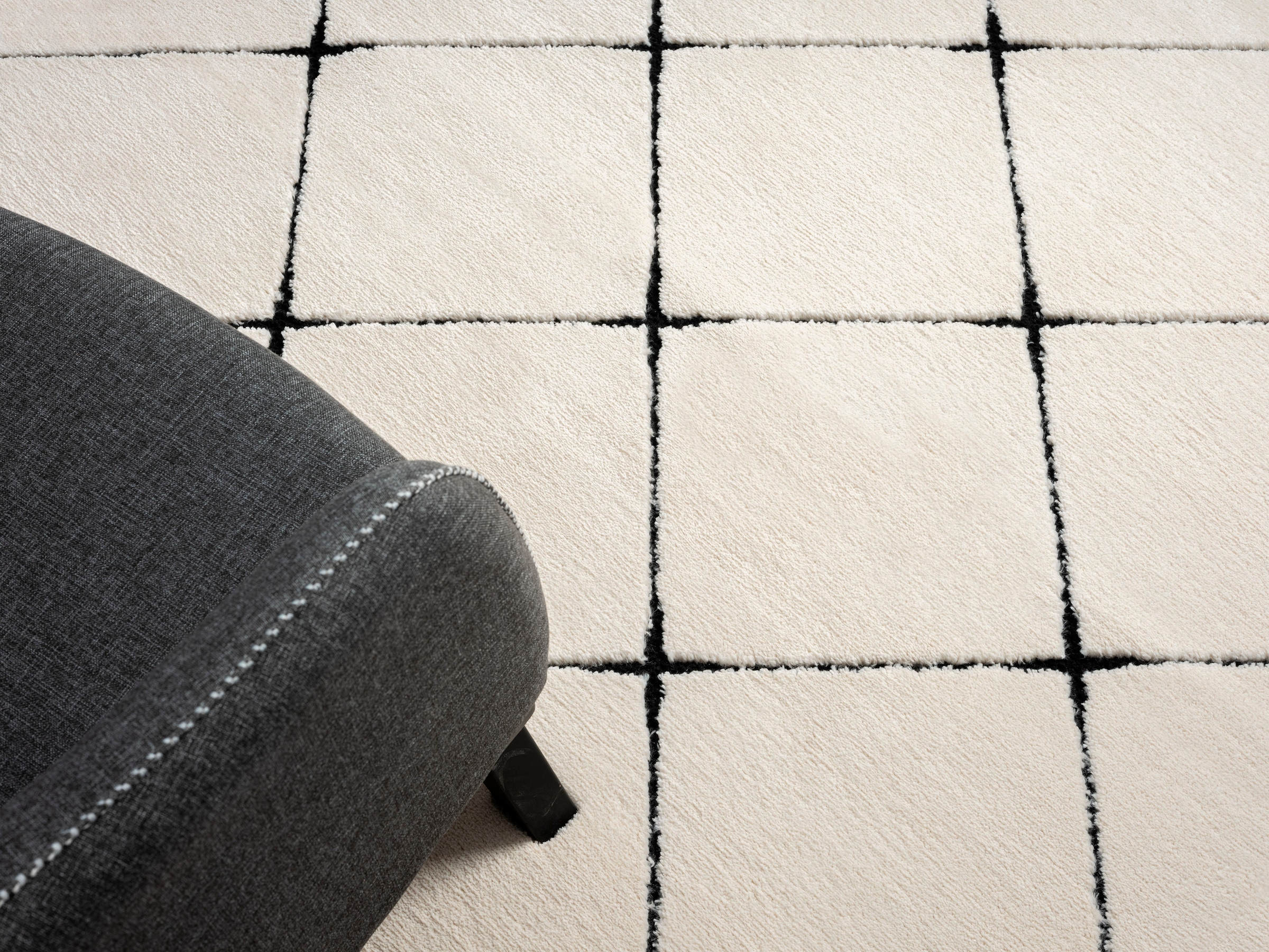 Myflair Möbel & Accessoires Hochflor-Teppich »Moroccan Square«, rechteckig, 24 mm Höhe, modern, marokkanisches Design, Rauten Muster, weich durch Hochflor