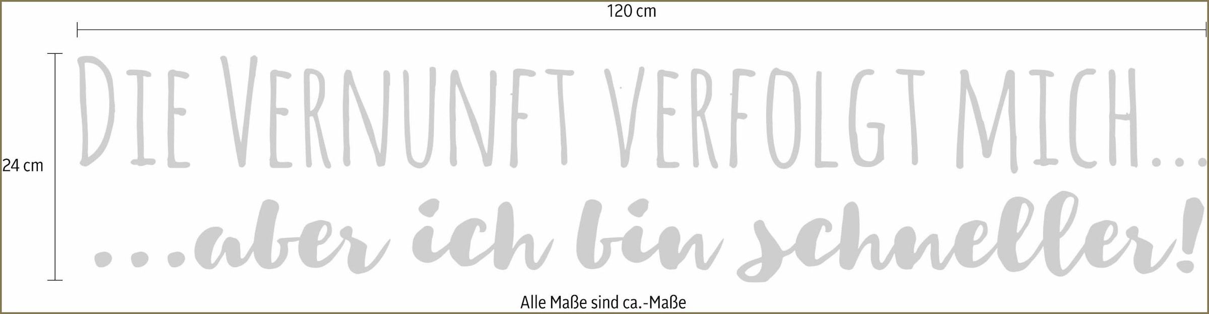 Wall-Art Wandtattoo »lustiger Spruch Wohnzimmer Vernunft«, selbstklebend, entfernbar