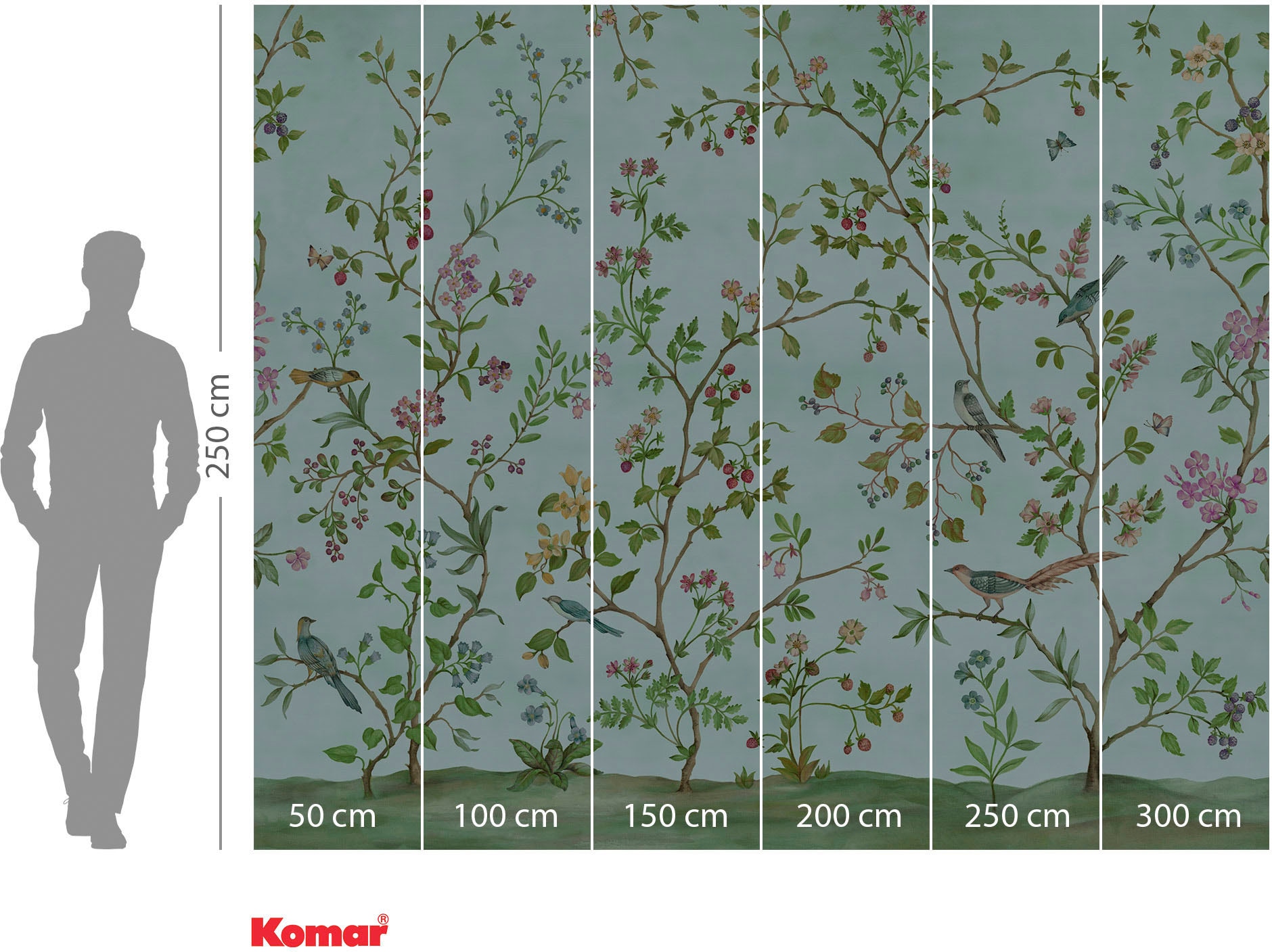 Komar Papier peint intissé »Digitaldruck Vlies -  Nirvana Novel - Grösse 300 x 250 cm« imprimé Wohnzimmer, Schlafzimmer