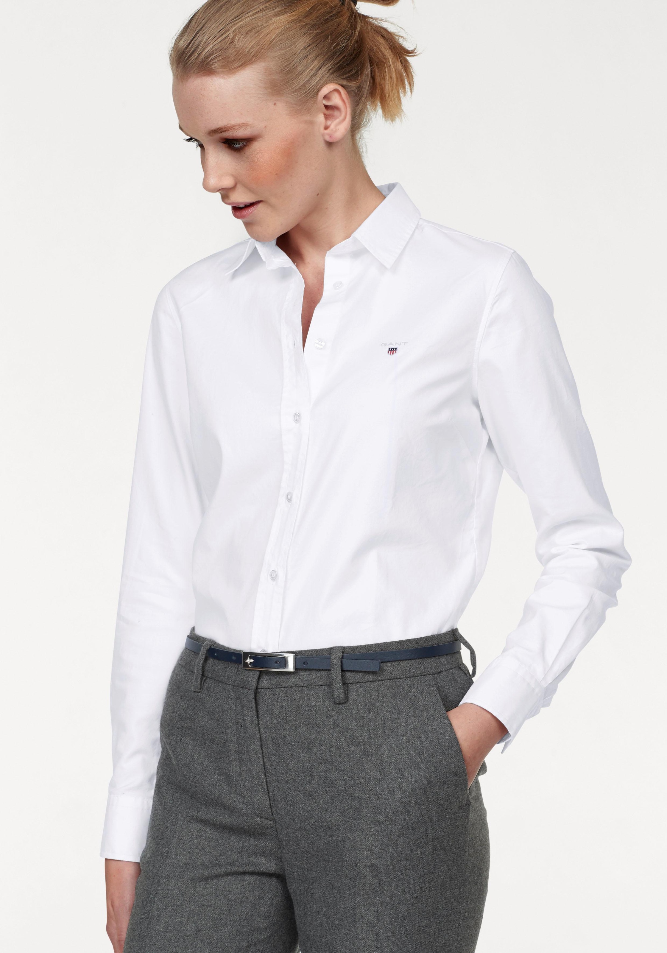 Image of Gant Hemdbluse, mit dezenter Logostickerei bei Ackermann Versand Schweiz
