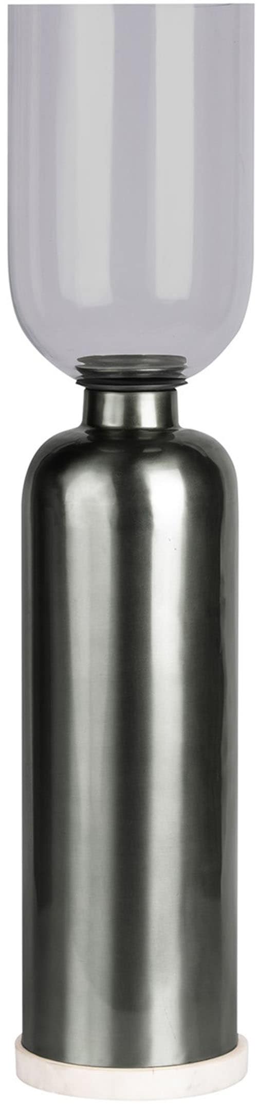 Image of Kayoom Kerzenhalter "Bodenkerzenhalter Shyam 225" Bodenkerzenhalter aus Metall, Marmor-Sockel, Windlicht aus Glas