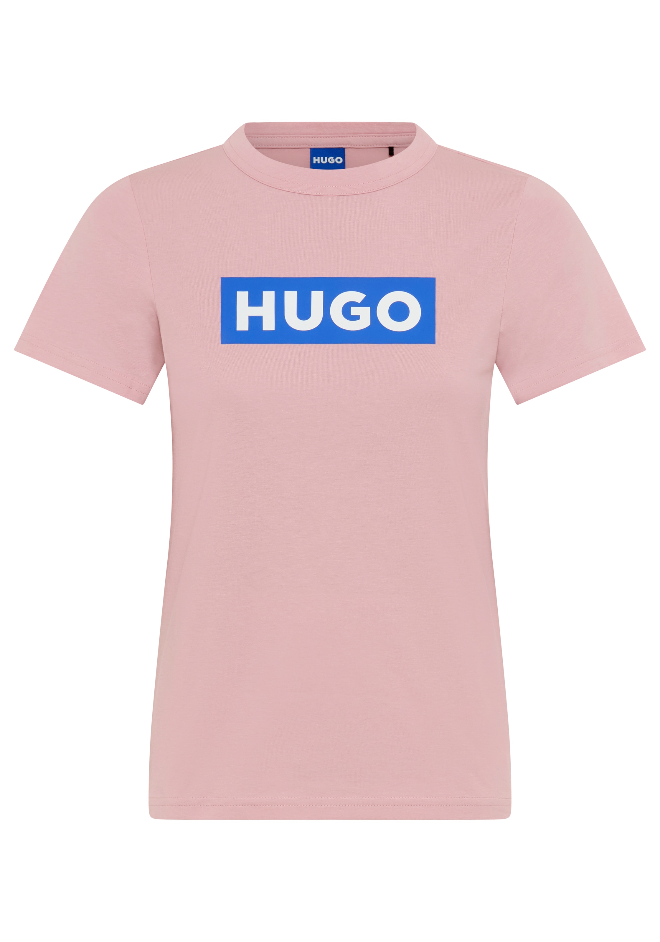 HUGO T-shirt »Classic V« mit Logo, V-Ausschnitt