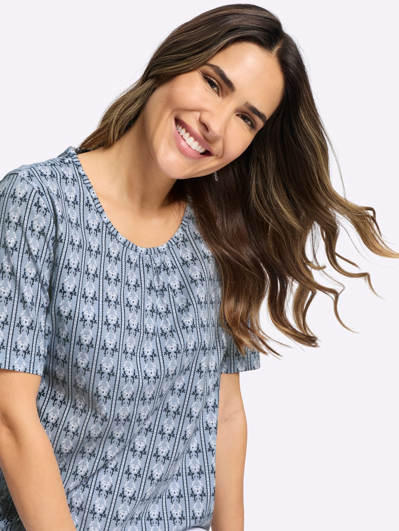 Classic Basics Spitzenshirt »Kurzarm-Shirt« 1