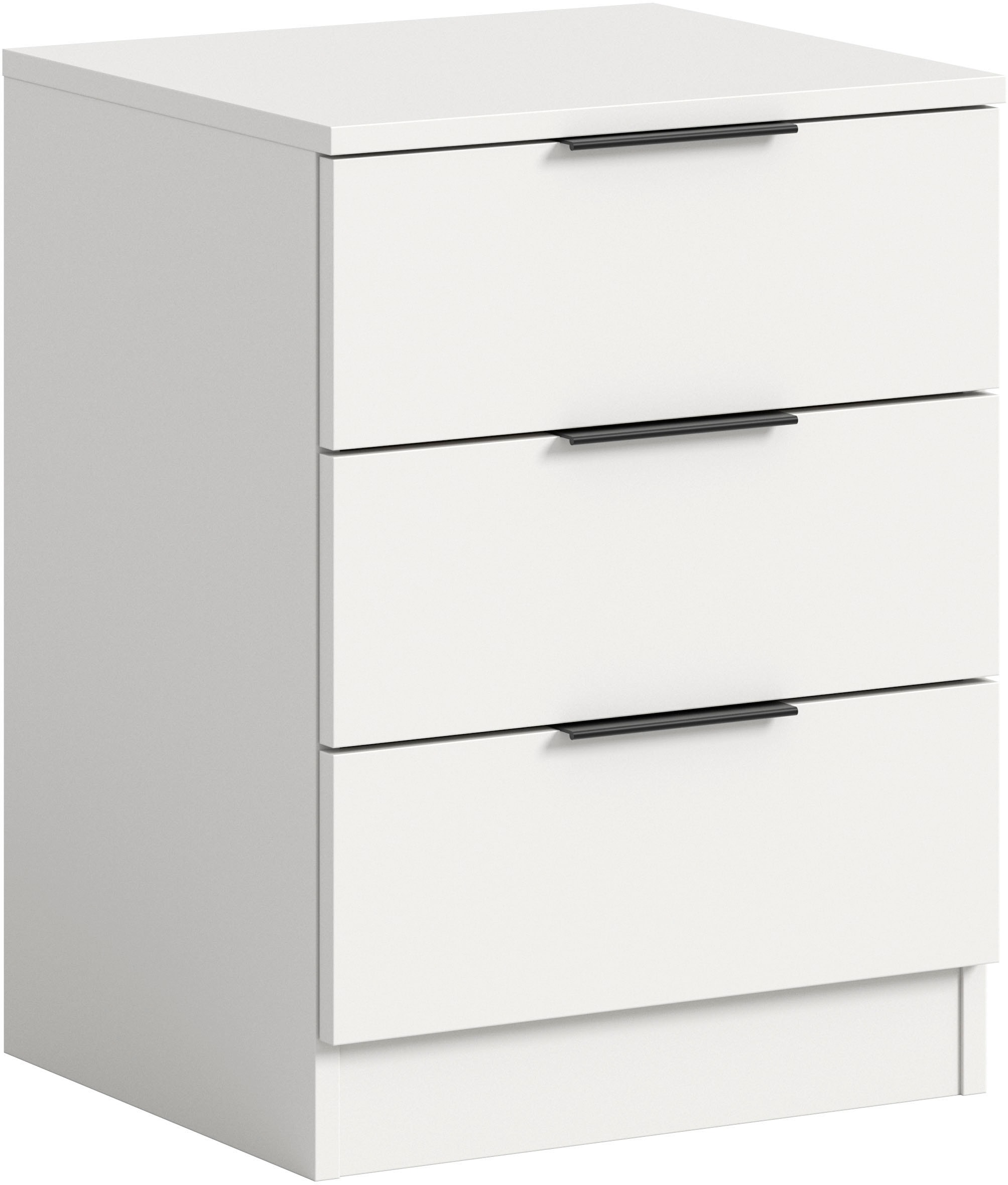 Image of Home affaire Nachtkommode "Skarde Nachttisch Beistelltisch Kommode, Breite: 45 cm" 1 Stk. tlg. Skarde, Nachtkommode, 3 Schubkästen, weiss