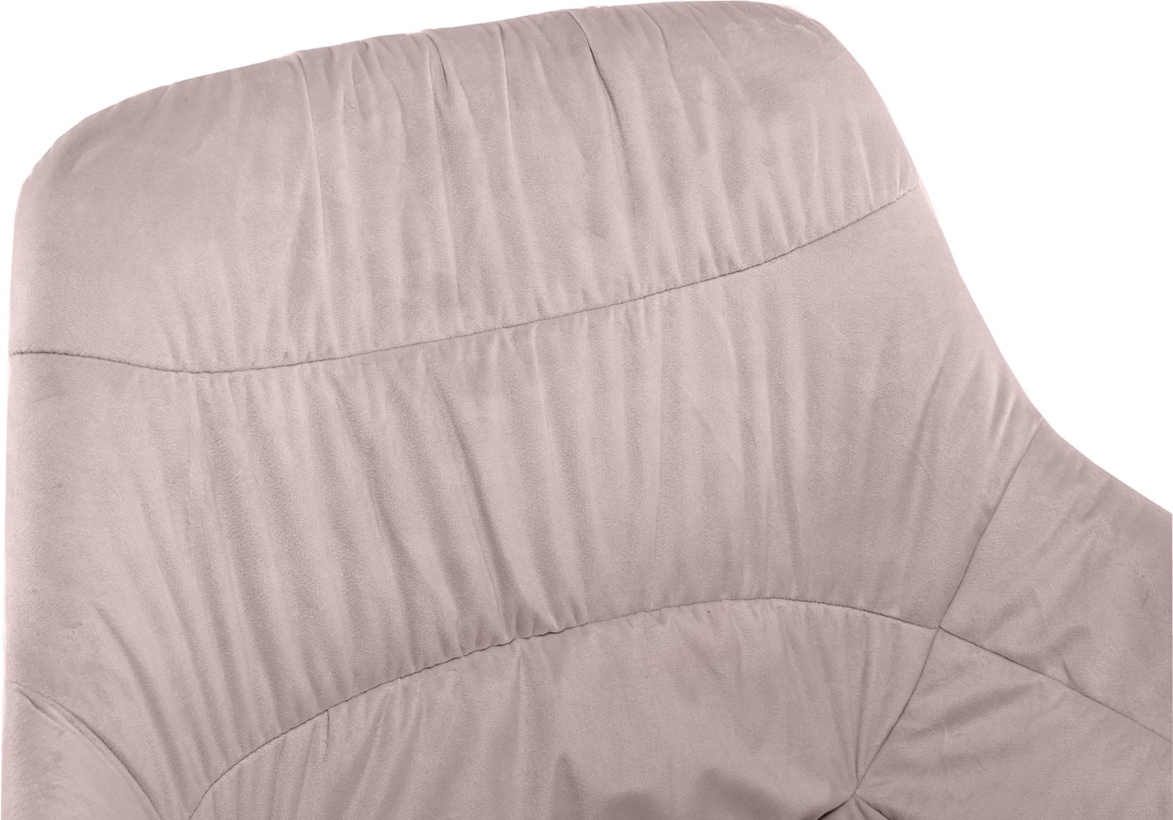SalesFever Esszimmerstuhl »Rimini Armlehnstuhl, Rückseite mit Wabensteppung«, 1 St., Samtoptik, Esszimmersessel, Rückseite mit Wabensteppung,360° Drehfunktion