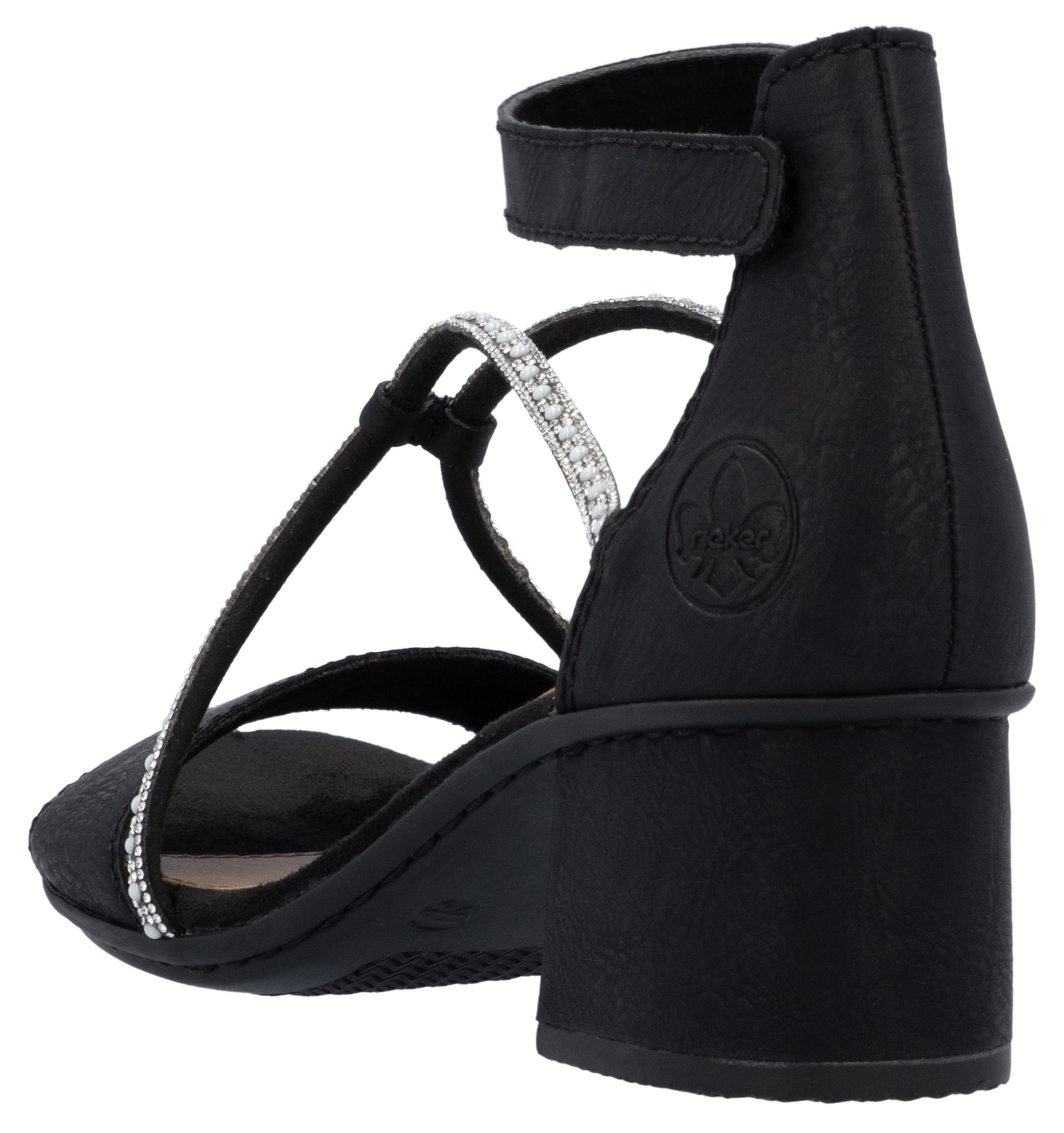 Rieker Sandales  Sommerschuh, Sandale, Blockabsatz, mit praktischem Klettverschluss