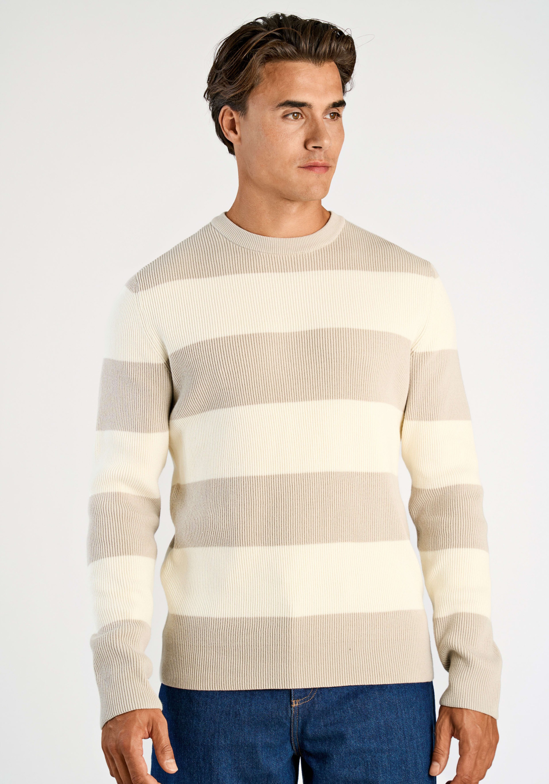 Image of LINDBERGH Strickpullover mit Colorblocking-Streifen