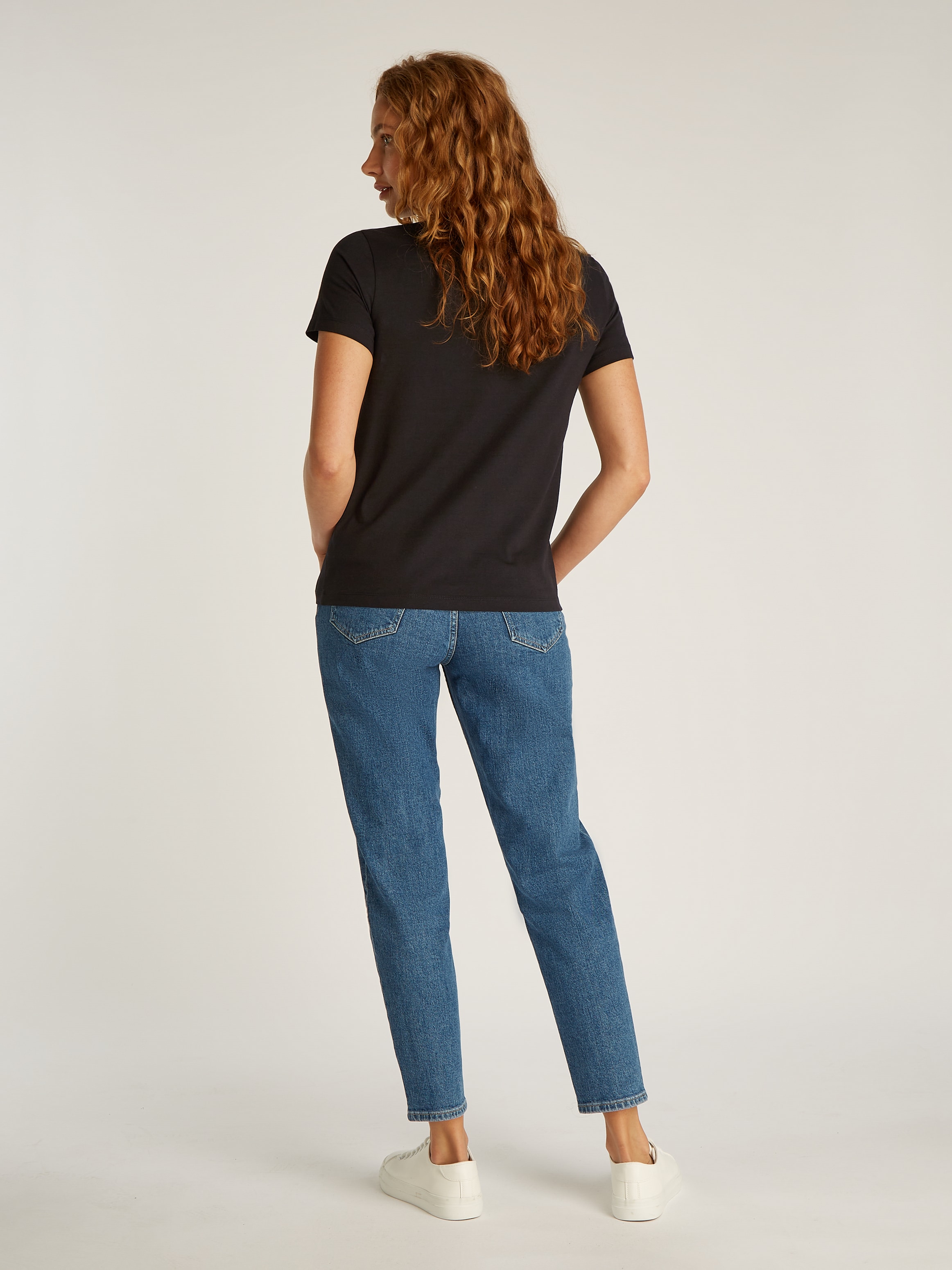 Calvin Klein Jeans T-Shirt »WOVEN LABEL REGULAR TEE«, mit Logo