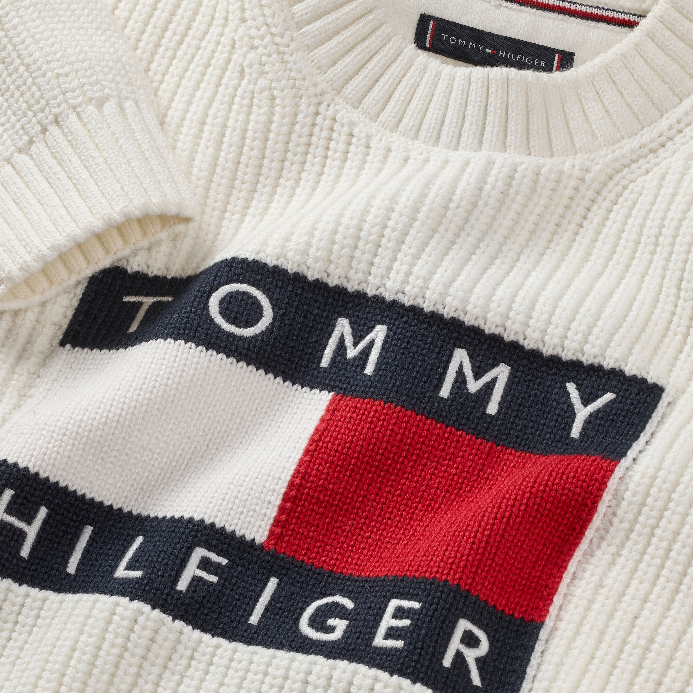 Tommy Hilfiger Pull en tricot Coupe régulière, pour enfants jusqu'à 16 ans