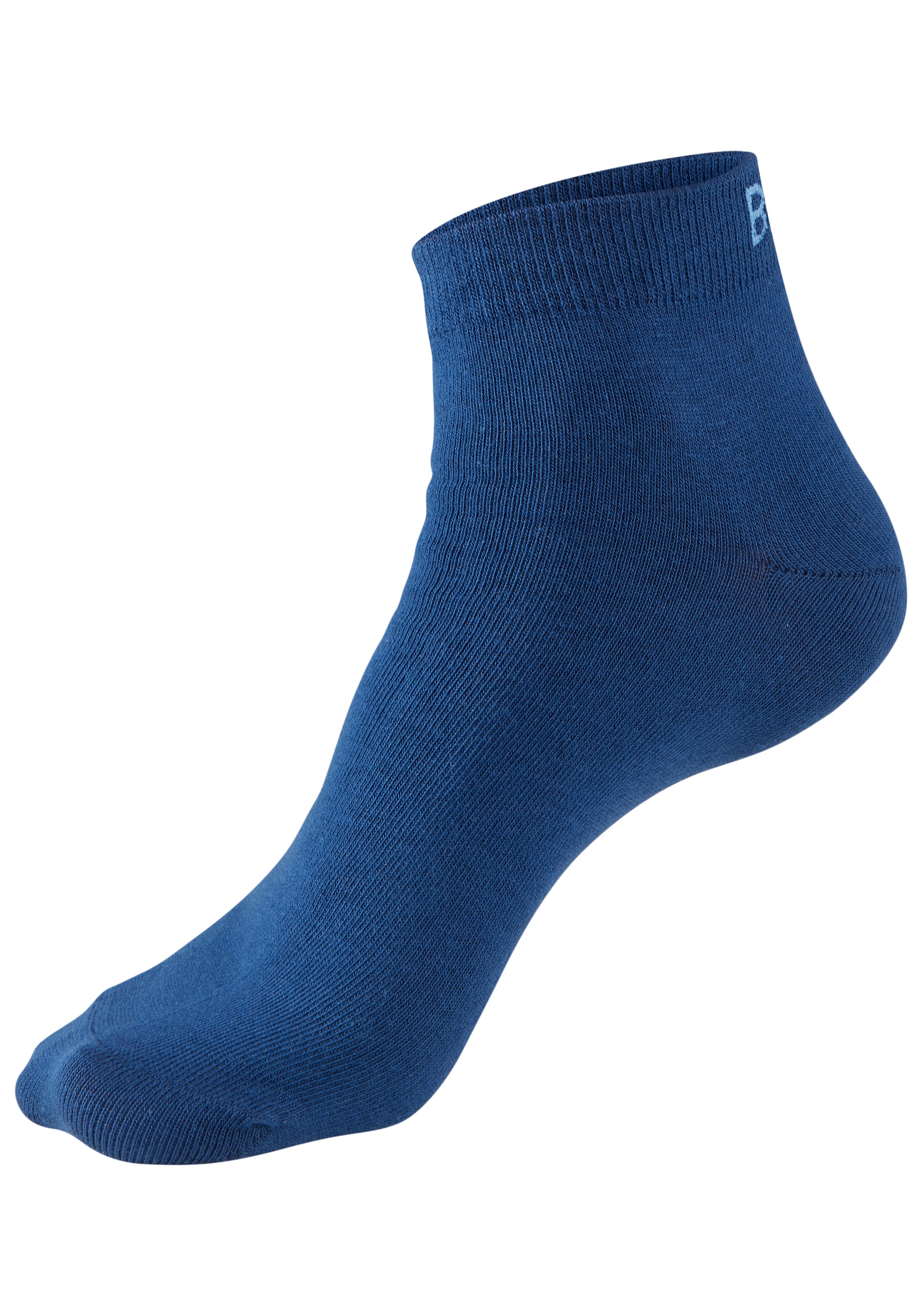 Bench. Kurzsocken »Damen und Herren meliert und uni« Packung, 6 Paar tlg. mit ansprechendem Streifen- Design und uni