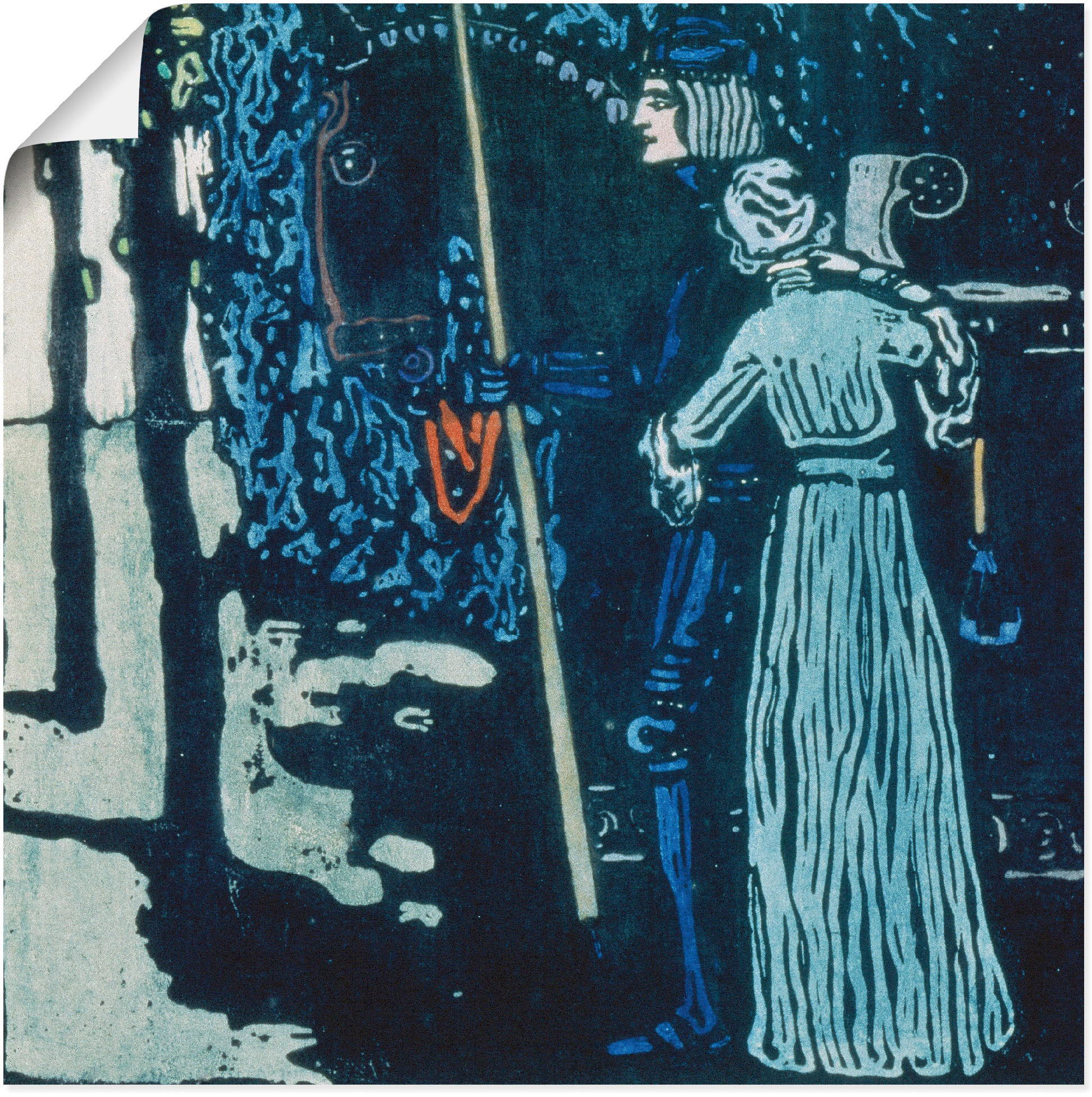 Image of Artland Wandbild »Abschied. 1903«, Frau, (1 St.), in vielen Grössen & Produktarten -Leinwandbild, Poster, Wandaufkleber / Wandtattoo auch für Badezimmer geeignet bei Ackermann Versand Schweiz