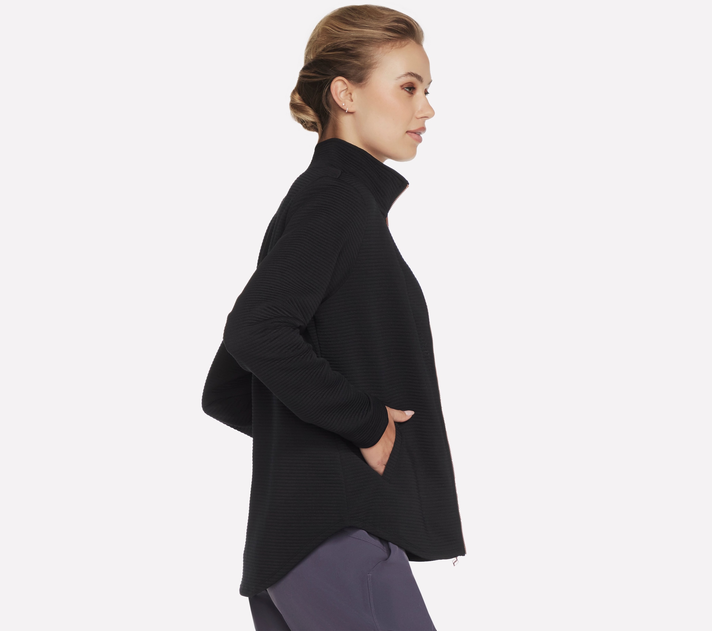 Skechers Veste d'entraînement »Women's Jacket« avec fermeture éclair, en matière jersey élastique,