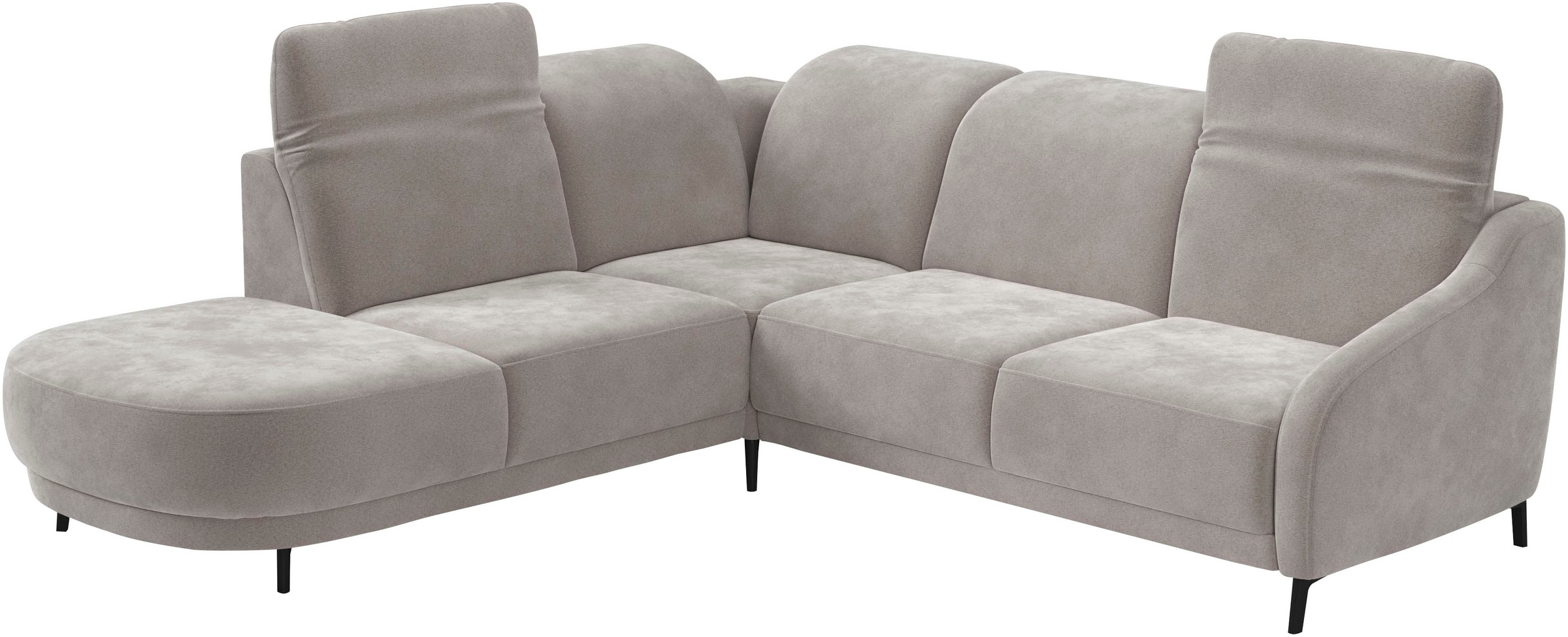 sit&more Ecksofa »Blues L-Form«, wahlweise mit Klapptisch und USB