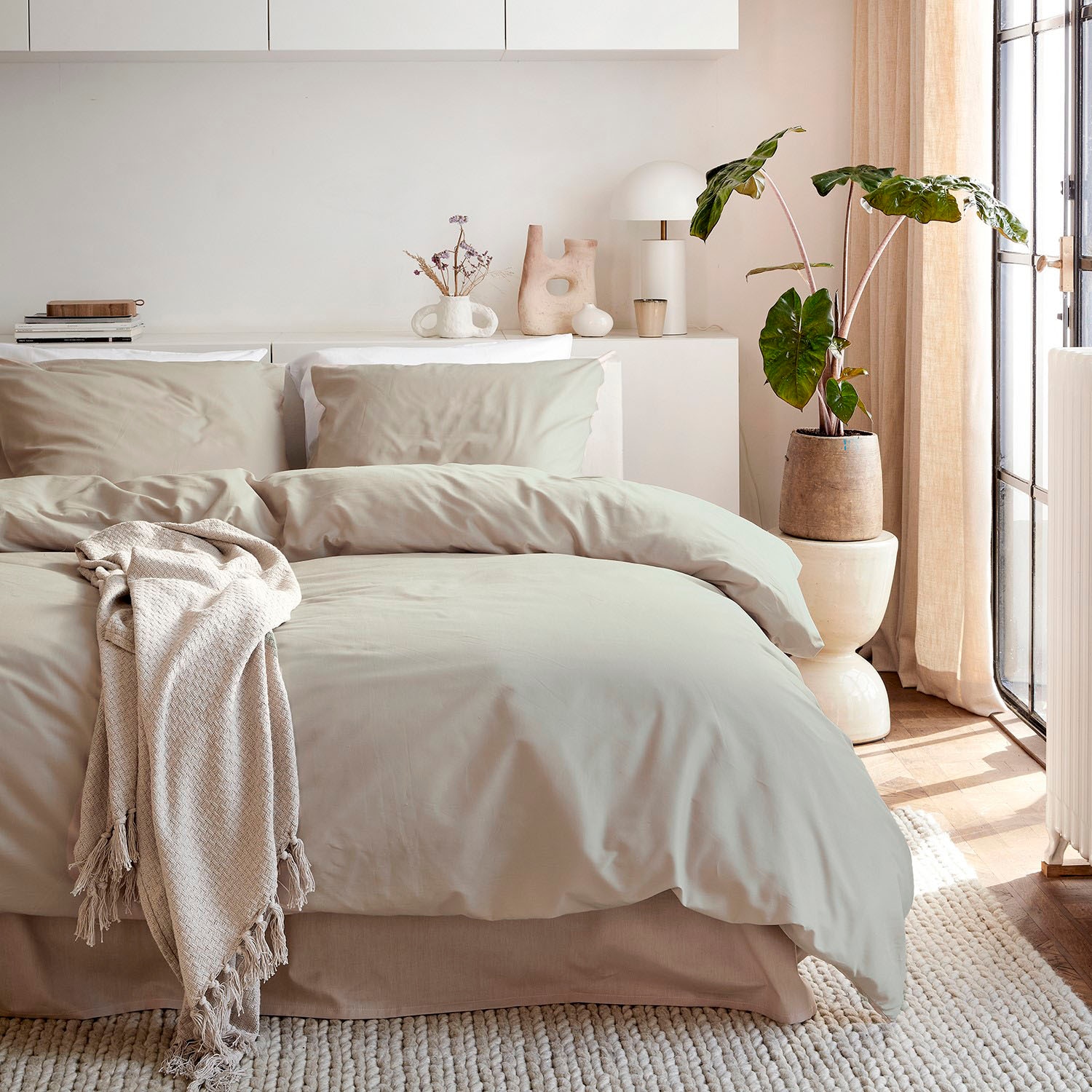 Cinderella Linge de lit »Weekend in Gr. 135x200, 155x220 oder 200x200 cm« 2 cuis tlg. Bettwäsche aus Baumwolle, Bettwäsche mit Reissverschluss