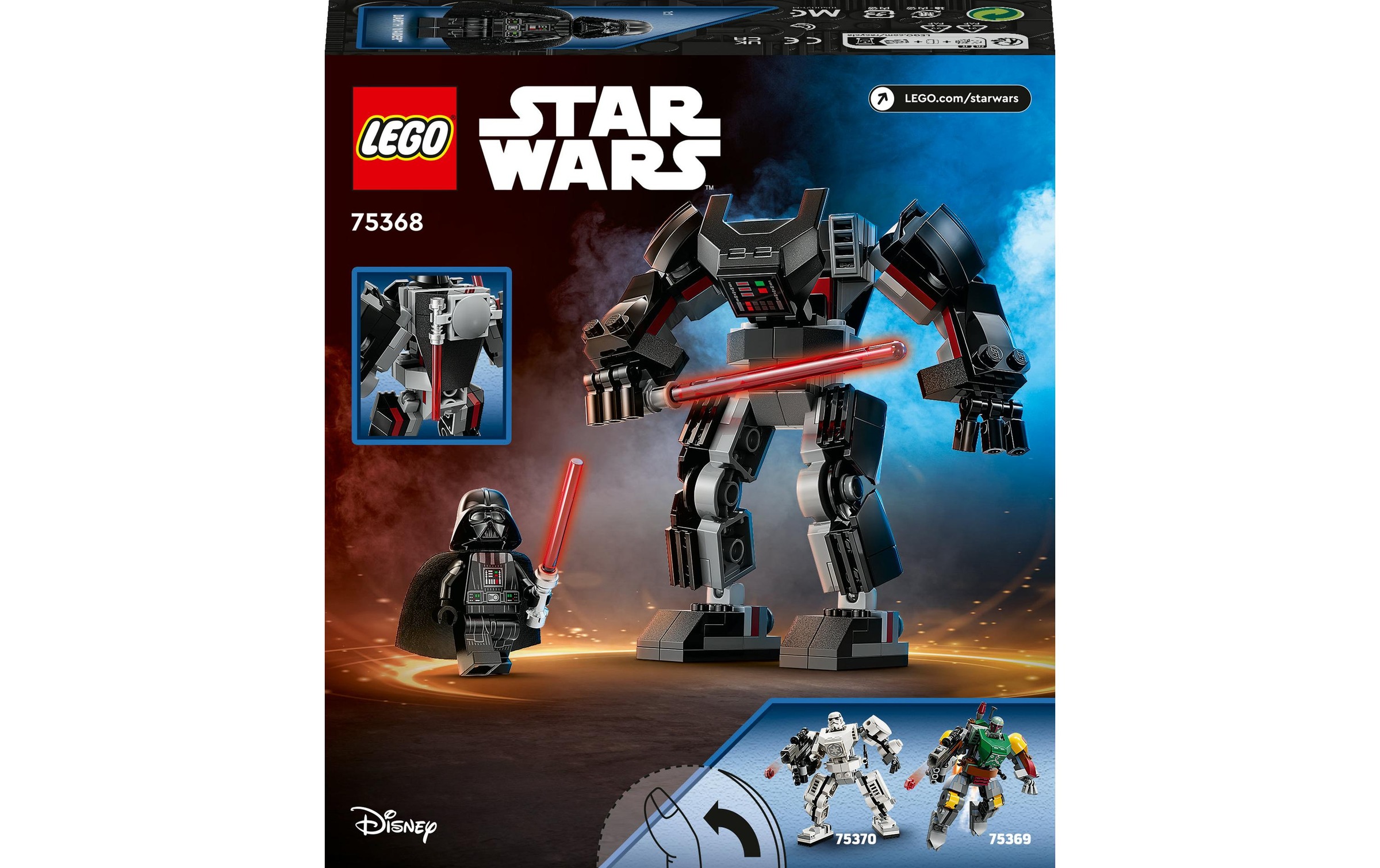 LEGO® Spielbausteine »Wars Darth Vader Mech 75«, (139 St.)