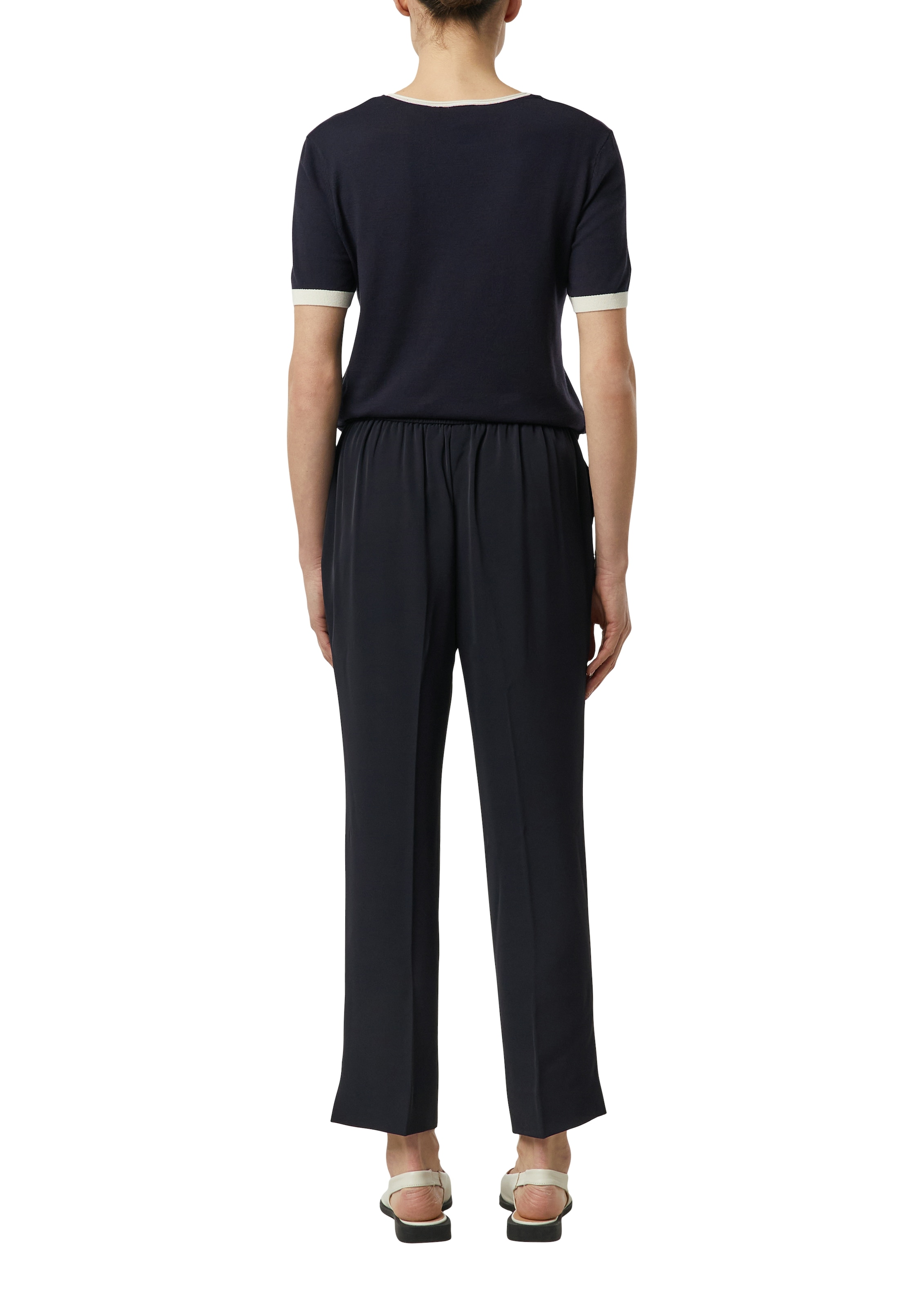 Comma Stoffhose  mit Gummizug und Kordelzug