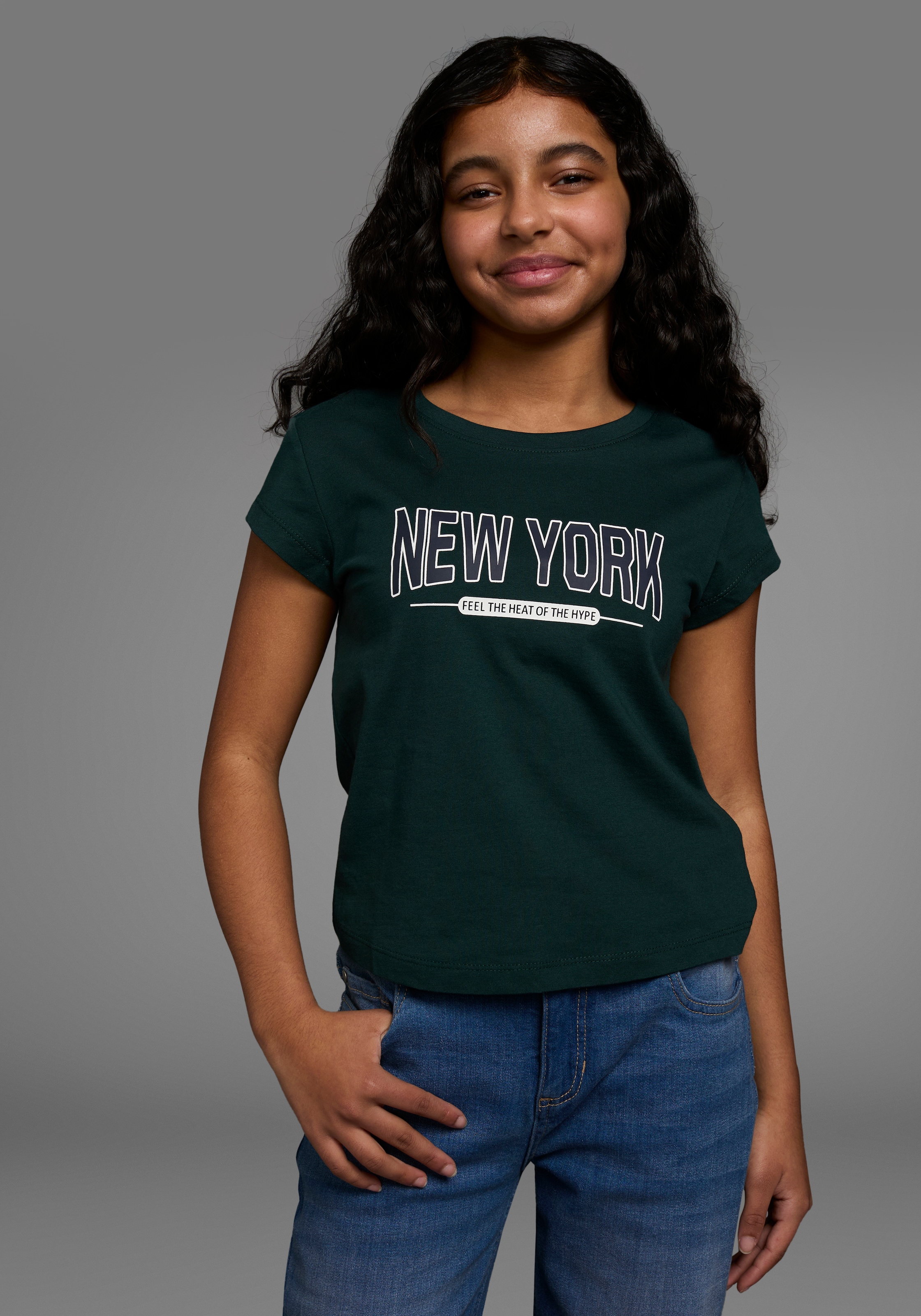 Image of KIDSWORLD T-Shirt "New York - Print" Kurzarm, gerade Passform, mit stylischem Druck