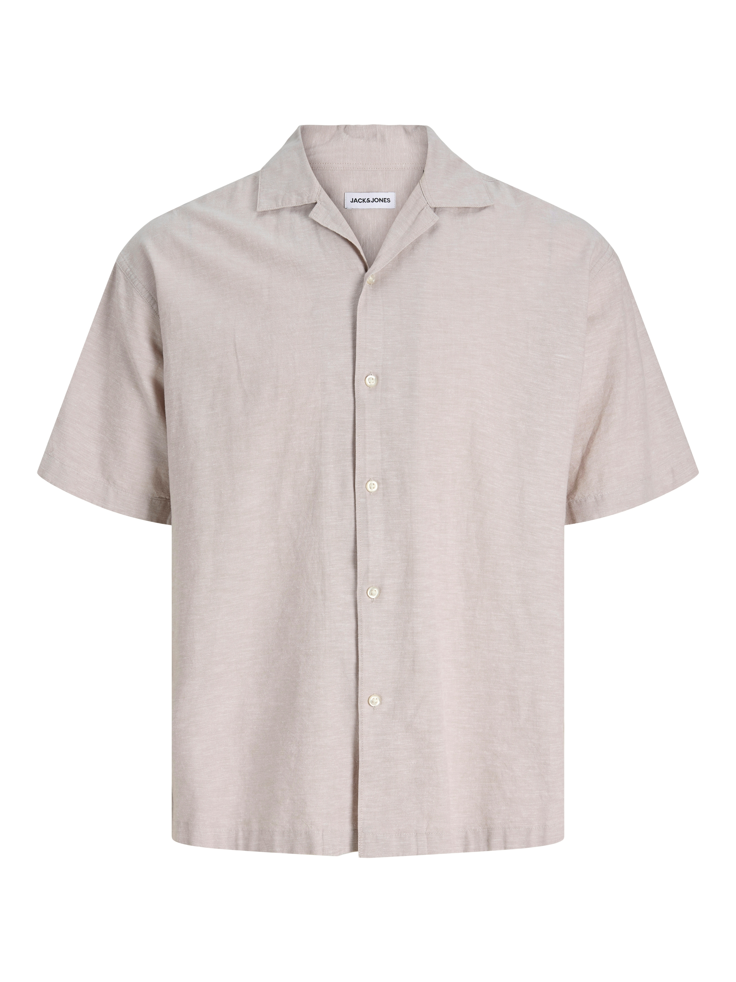 Jack & Jones Kurzarmhemd »JJEBREEZE LINEN BLEND RESORT SHIRT SS SN« mit Knopfleiste