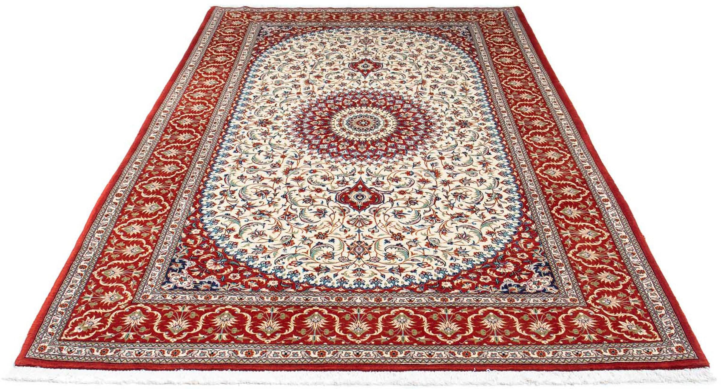 morgenland Orientteppich »Perser - jetzt beige«, mit rechteckig, cm Handgeknüpft, - Einzelstück Ghom Zertifikat kaufen Wohnzimmer, 156 - 261 x