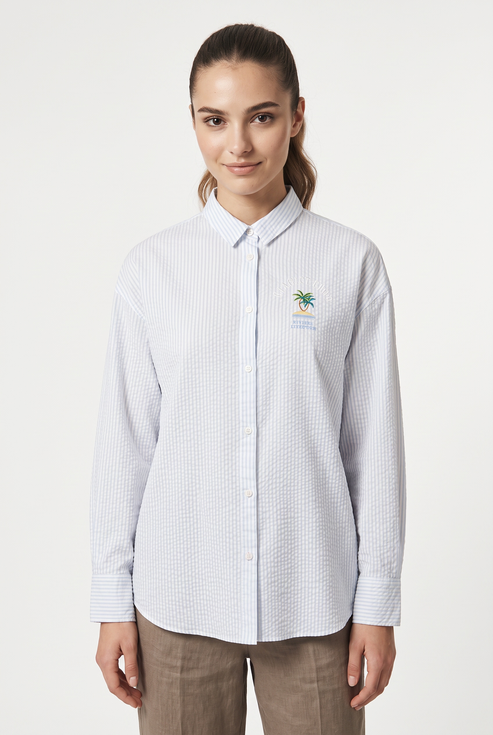 Image of Napapijri Langarmbluse "G-FETE W STRIPE SA2" mit Rundhalsausschnitt