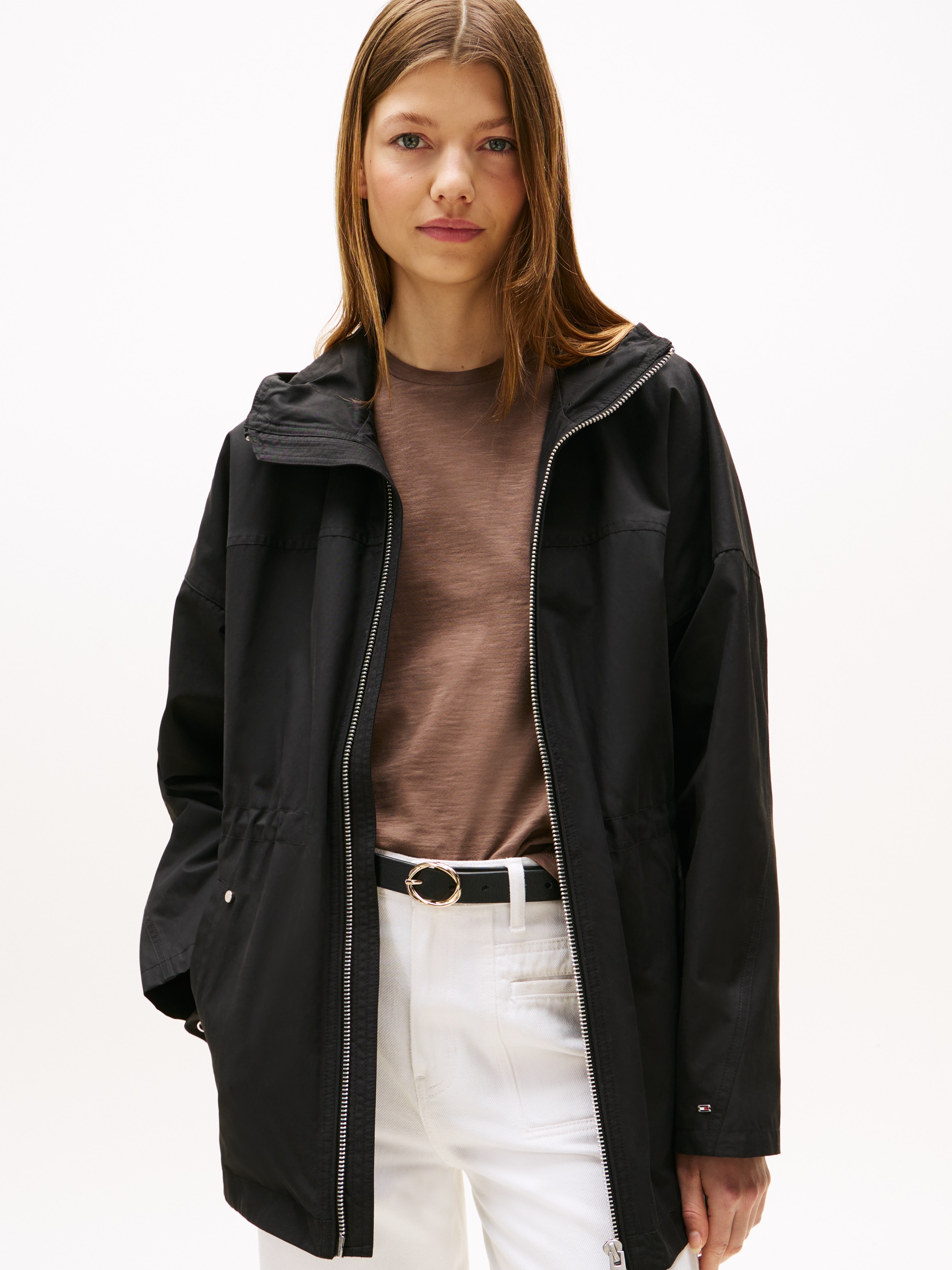 Image of Tommy Hilfiger Windbreaker "COTTON NYLON REG PARKA" mit Kapuze