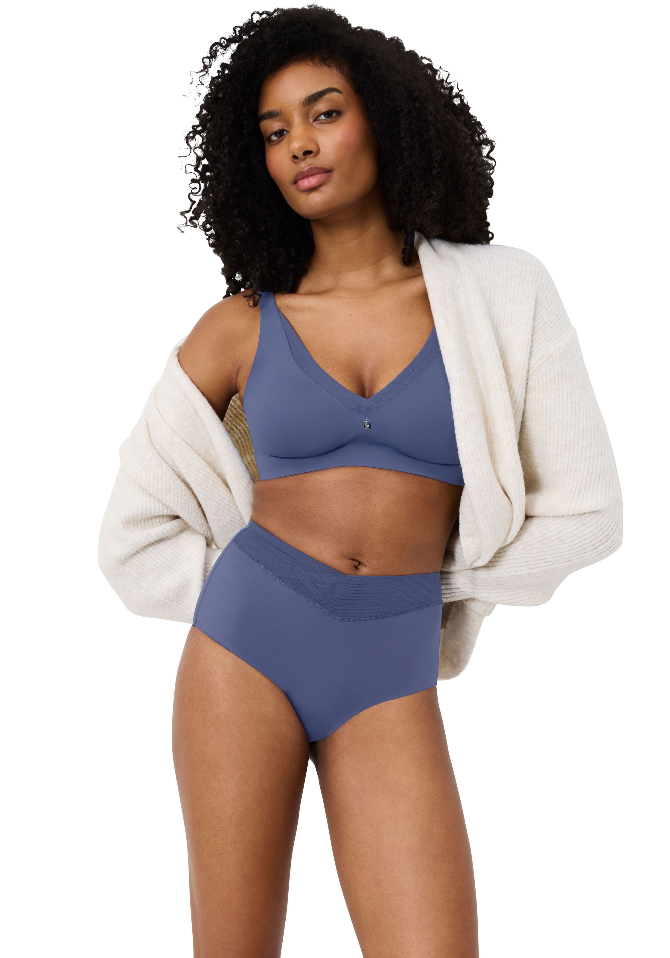 Triumph Shapingslip »True Shape Sensation« Mesh-Einsätze, Stretch-Tüll, Wickel-Optik