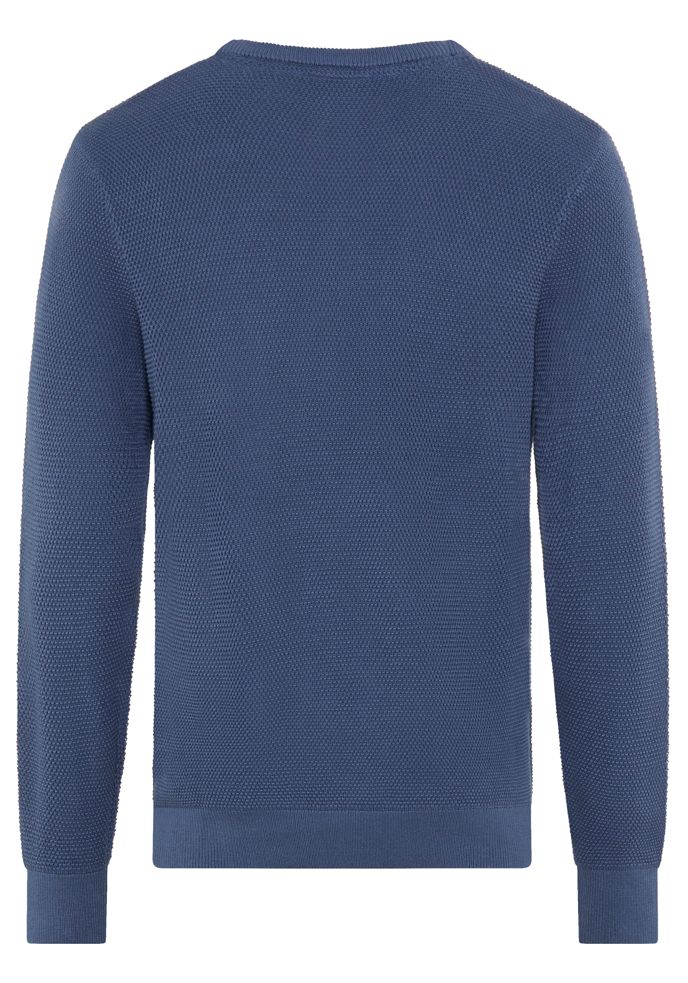 Man's World V-Ausschnitt-Pullover »Neue Kollektion! Highlight Strickstruktur« Strickmaterial, Rippbündchen am Ausschnitt, Regular Fit Passform