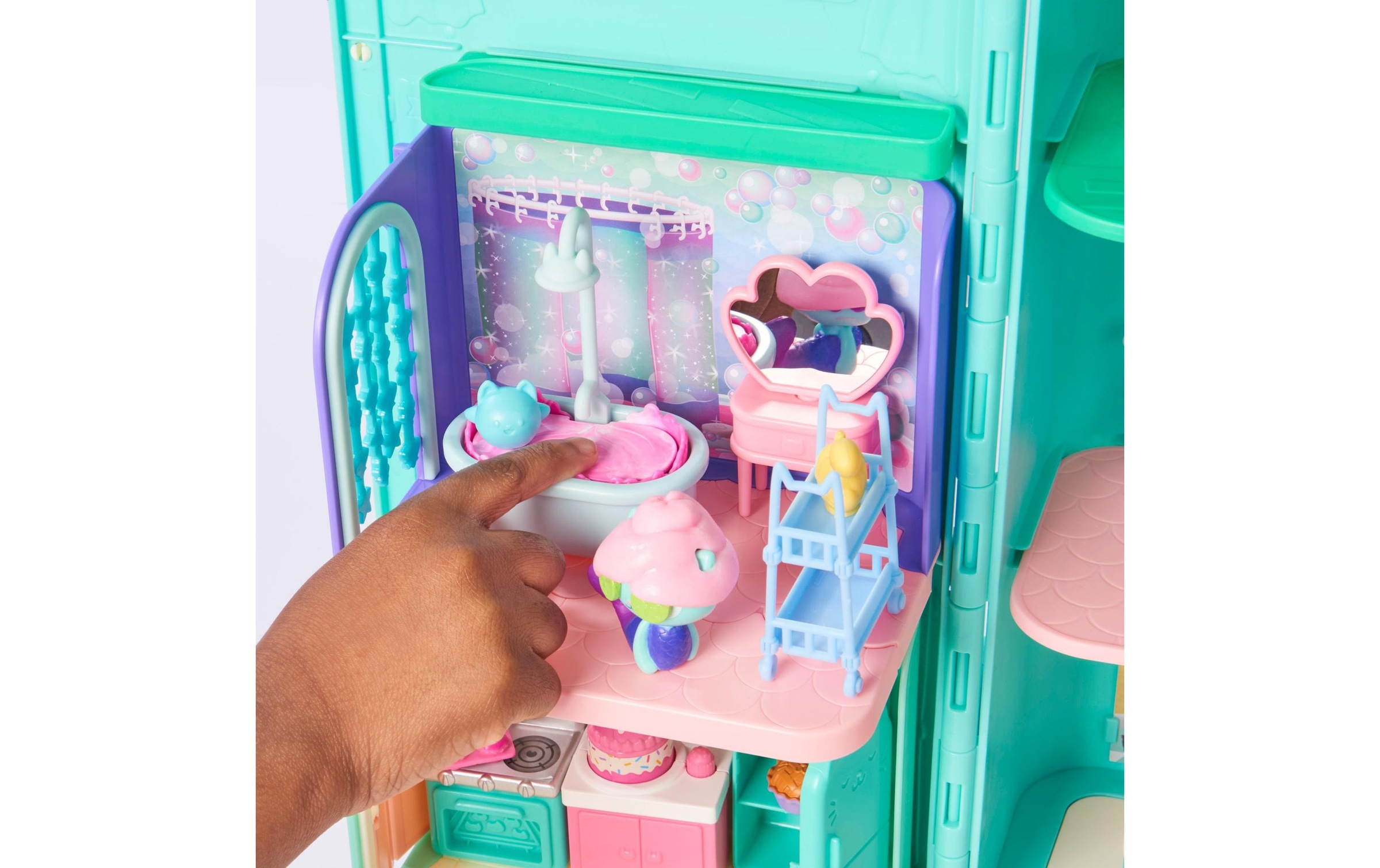 Spielwelt »Spinmaster Gabby's Dollhouse MerCats Badezimmer Deluxe Rooms«