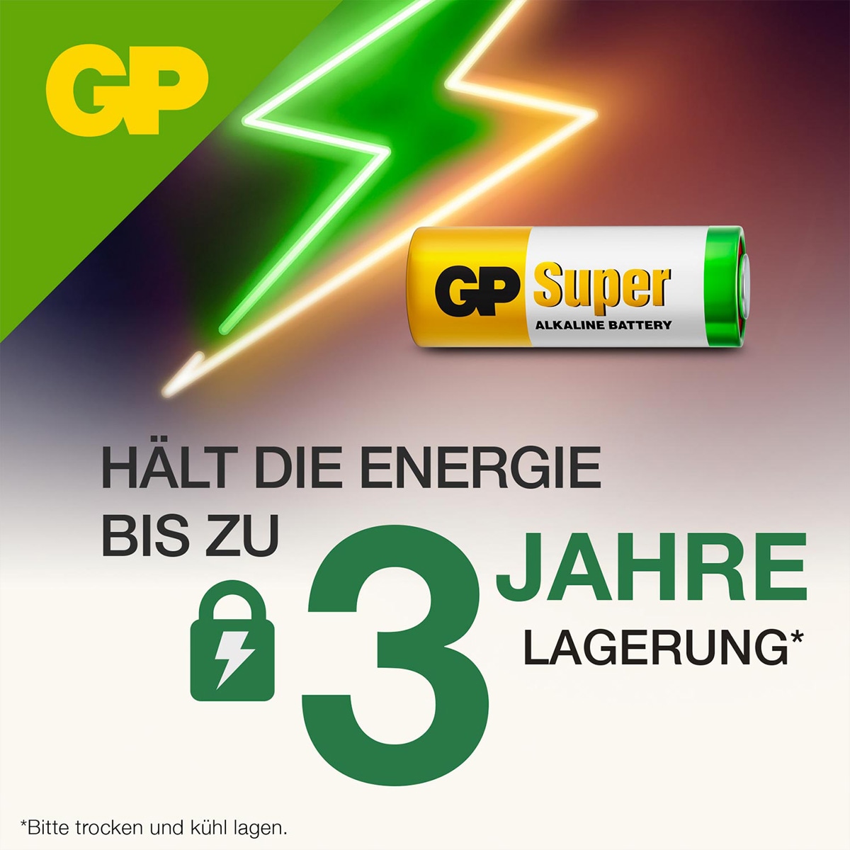 GP Batteries Akku-Ladestation »GP Super Batteries Alkaline N-Lady 8x, 1,5V«