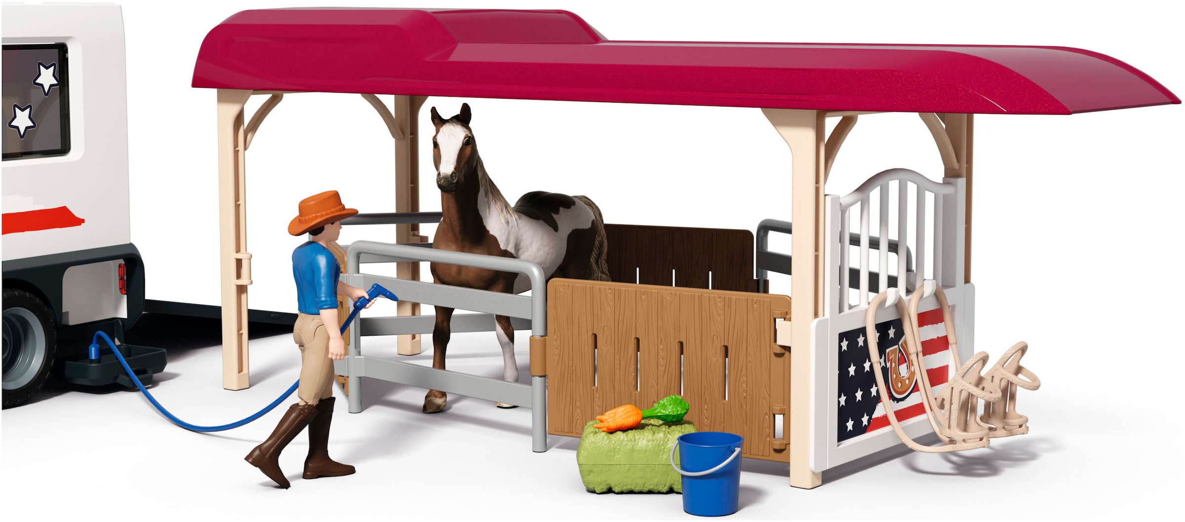 Schleich® Personnage de jeu »HORSE CLUB, Lakeside Truck mit Anhänger (42705)«