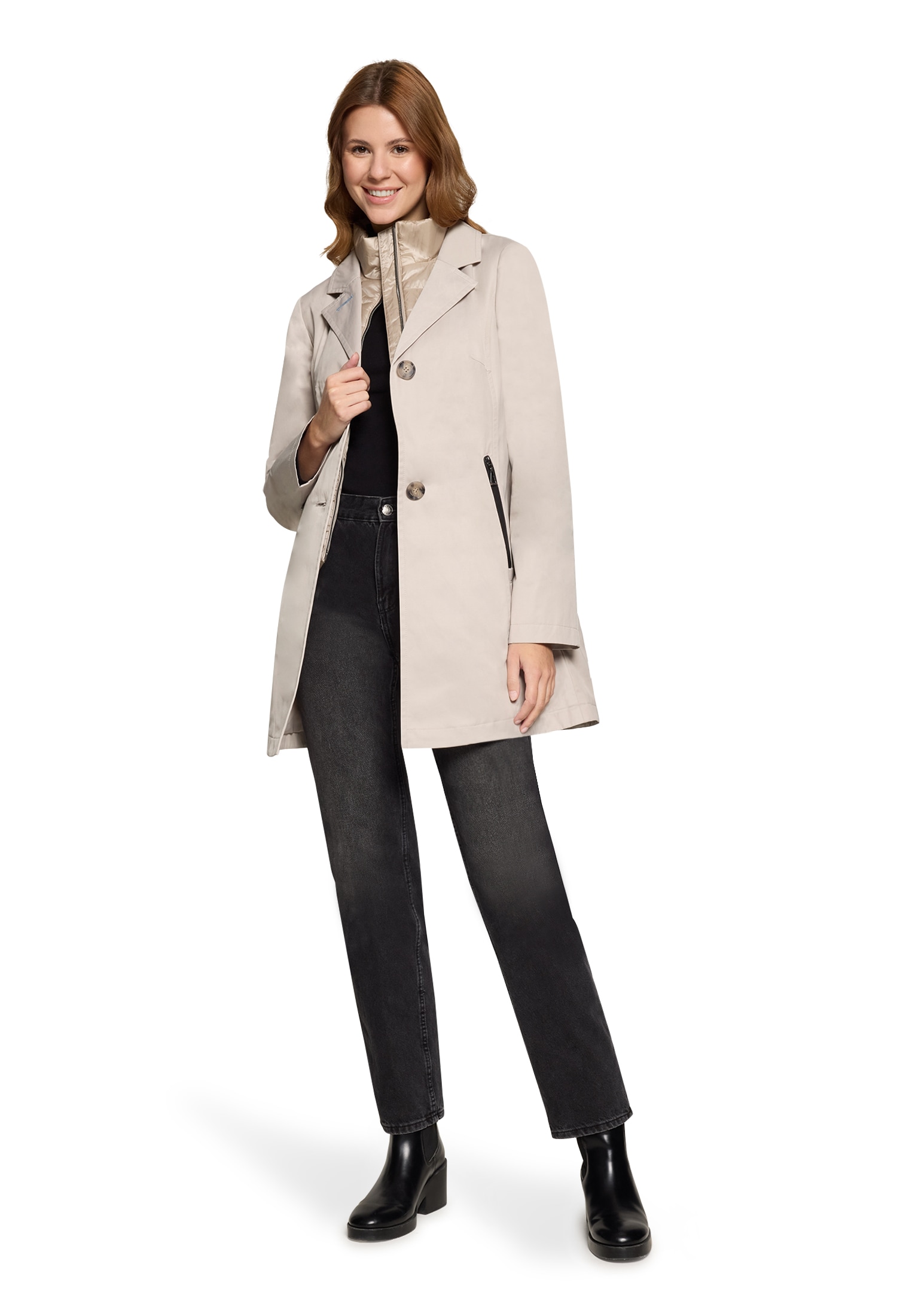 Gil Bret Veste d'extérieur mit Stehkragen