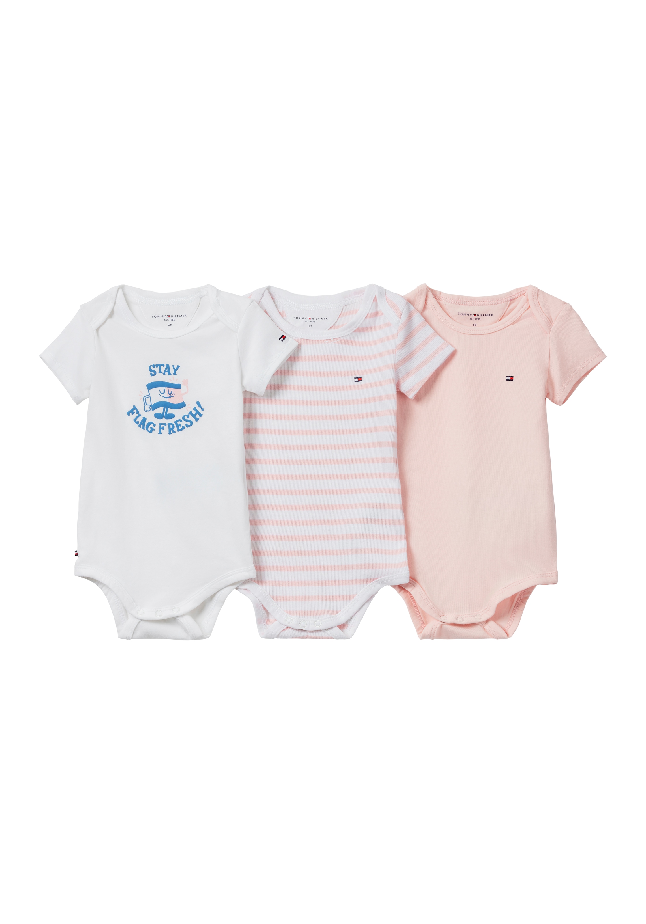 Image of Tommy Hilfiger Kurzarmbody "3 PACK BODY SS GIFTBOX" Packung, 3er, 3 Stk. aus weicher Baumwollmischung