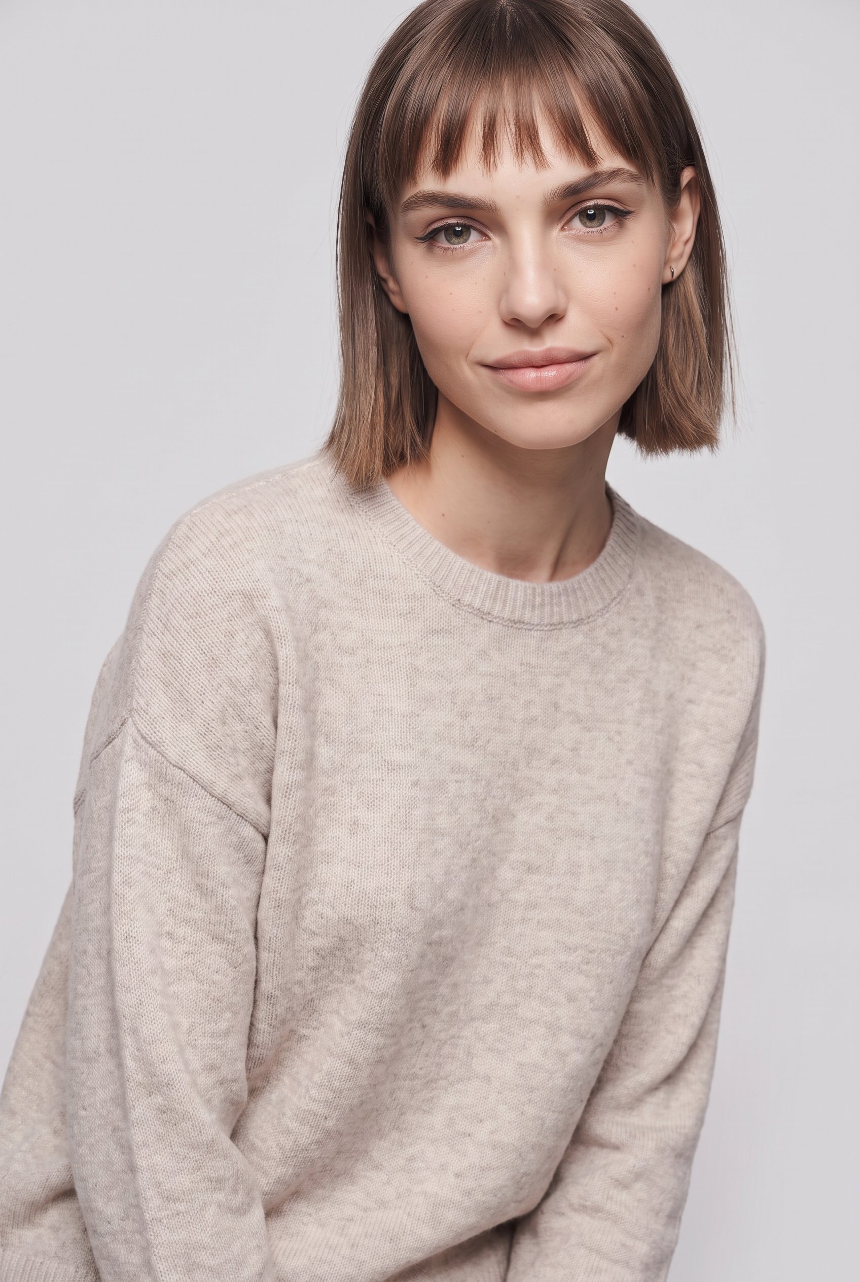 Image of ONLY Strickpullover "ONLOLIVIA LS O-NECK CC KNT" Materialmix, regular fit