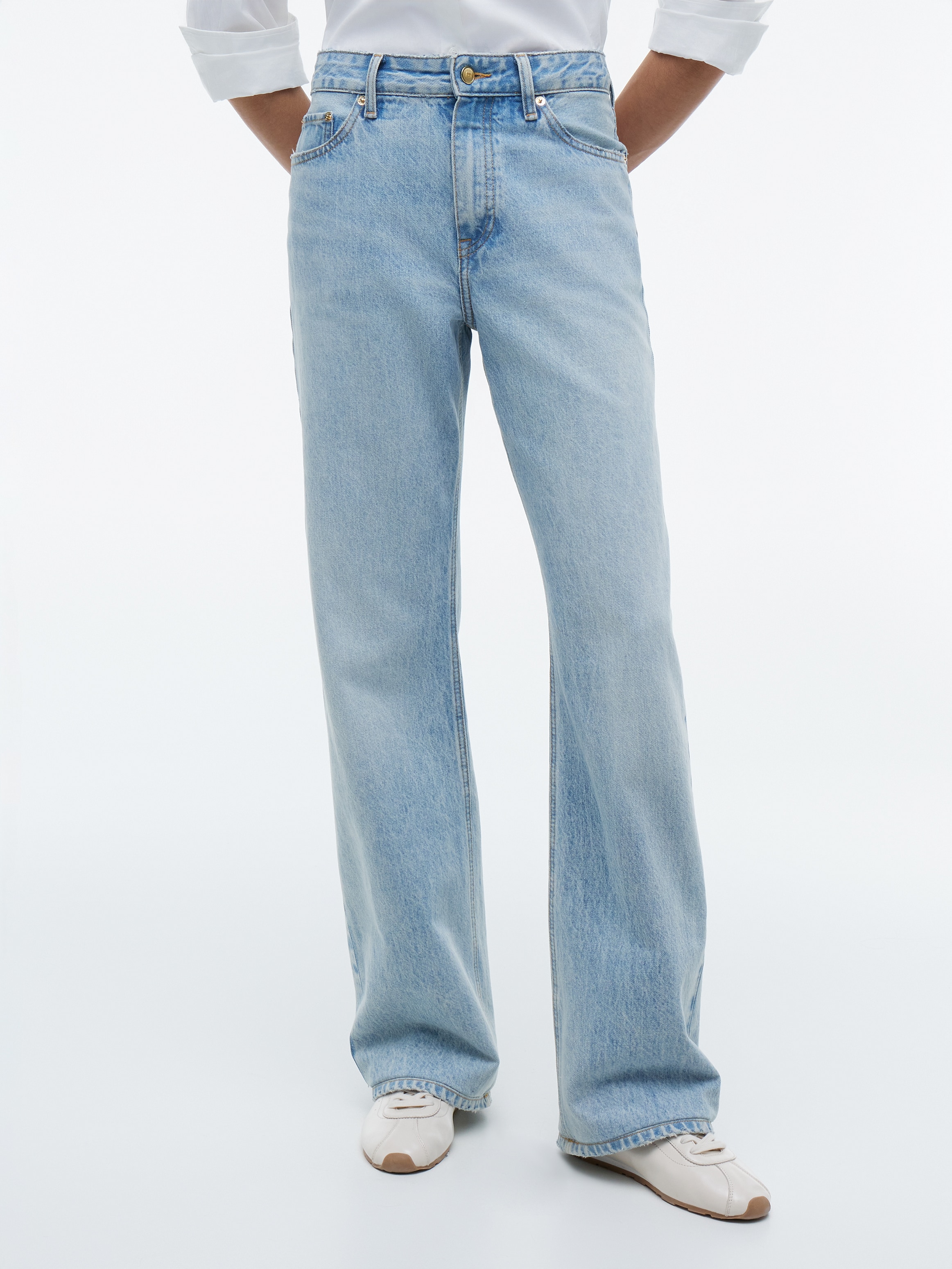 Tommy Hilfiger Jeans droit »LOOSE STRAIGHT CAM RW« Baumwolle, straight fit, regular waist