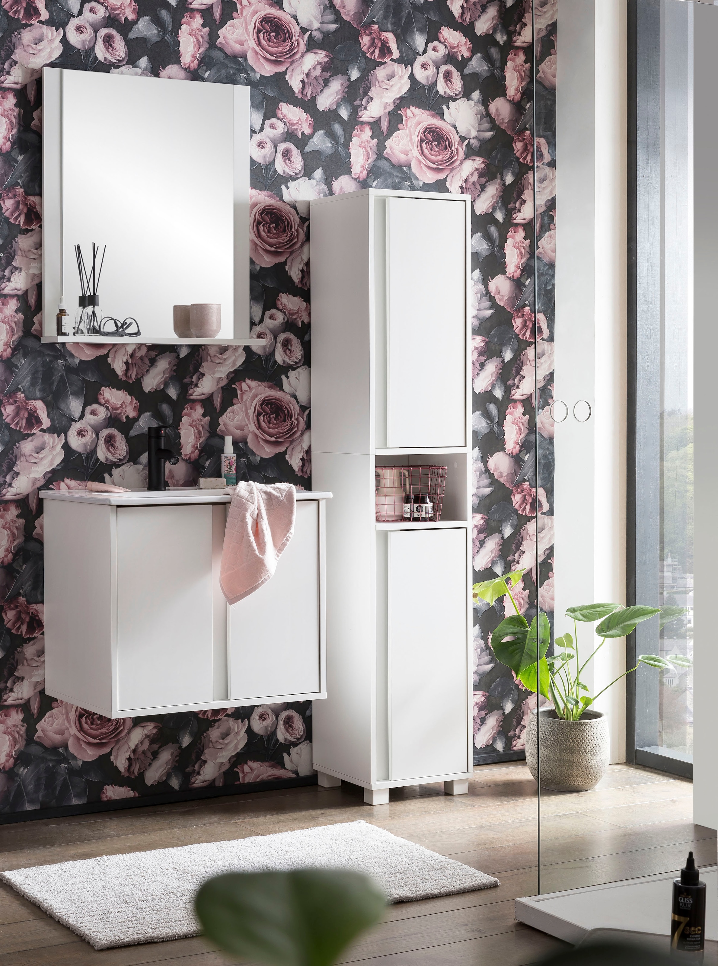 welltime Armoire haute »Dex« Badmöbel, Breite 32cm